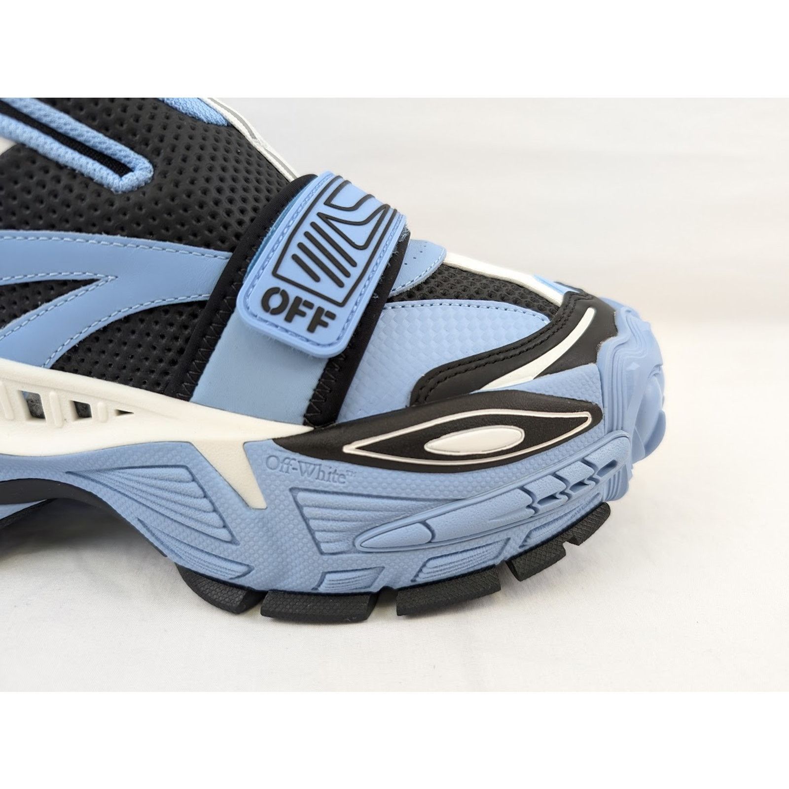 Off-White o1rshd1 Glove Slip On Sneakers in Light Blue/Black Size US 11 / EU 44 - 5 Thumbnail