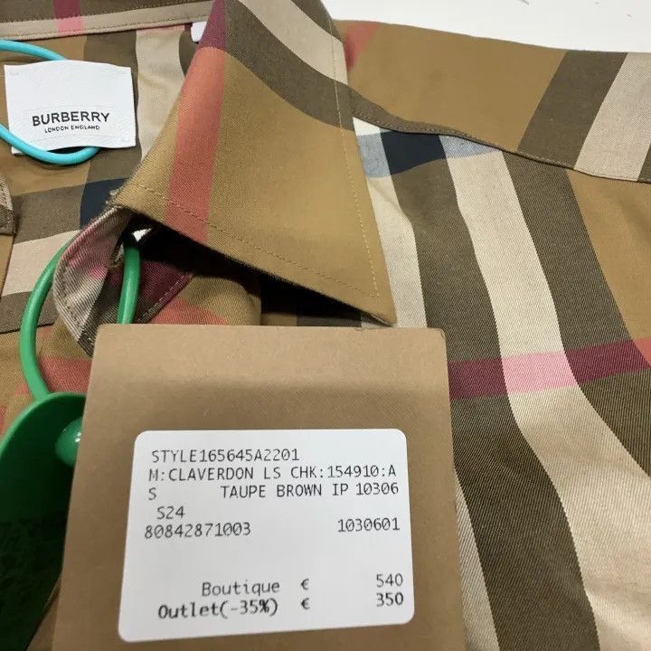 Burberry Burberry Burberry Plaid Long Sleeve Shirt for Men-2507 Size US S / EU 44-46 / 1 - 3 Thumbnail
