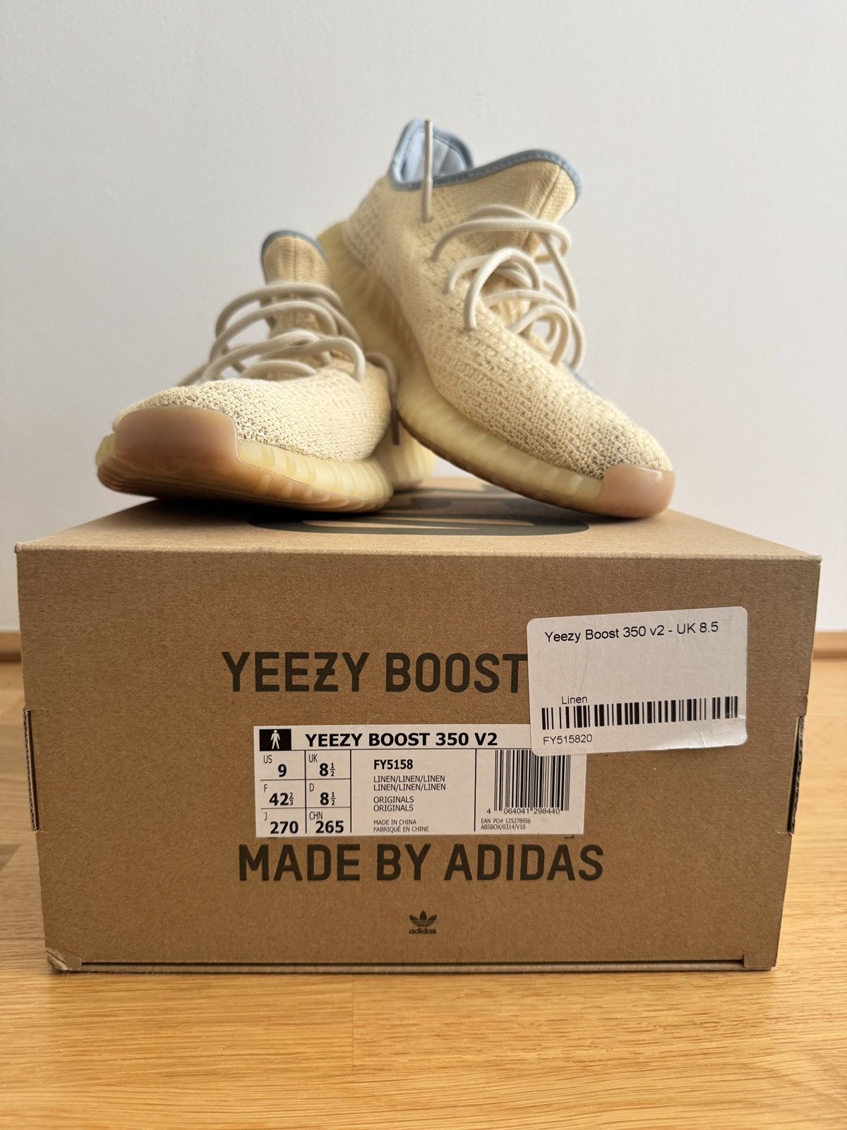 Adidas × Yeezy adidas Yeezy Boost 350 V2 Linen Size US 9 / EU 42 - 3 Thumbnail