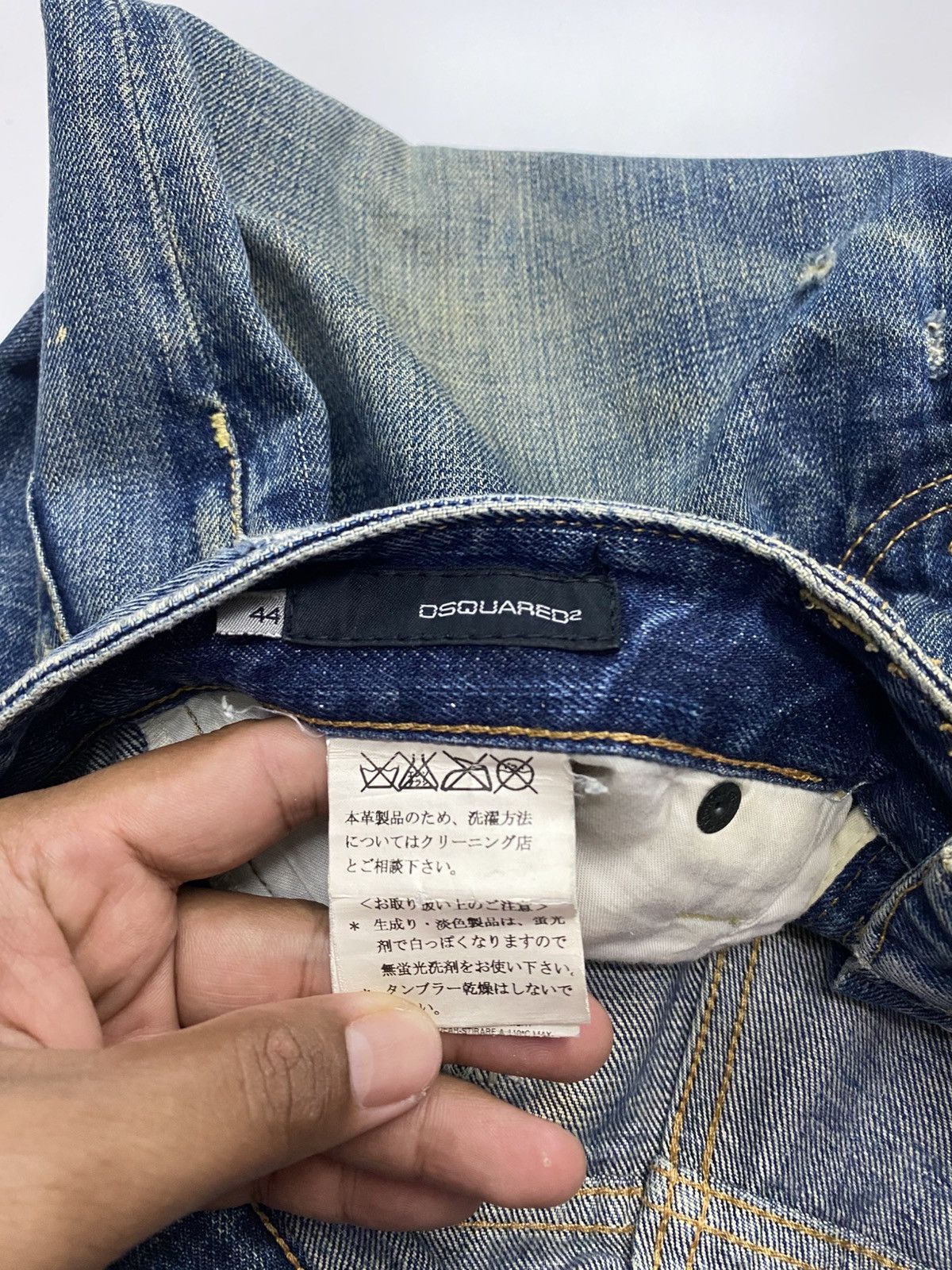 Dsquared2 Dsquared2 Distress Style Denim Jeans Made In Italy Size 32” Size US 32 / EU 48 - 11 Thumbnail
