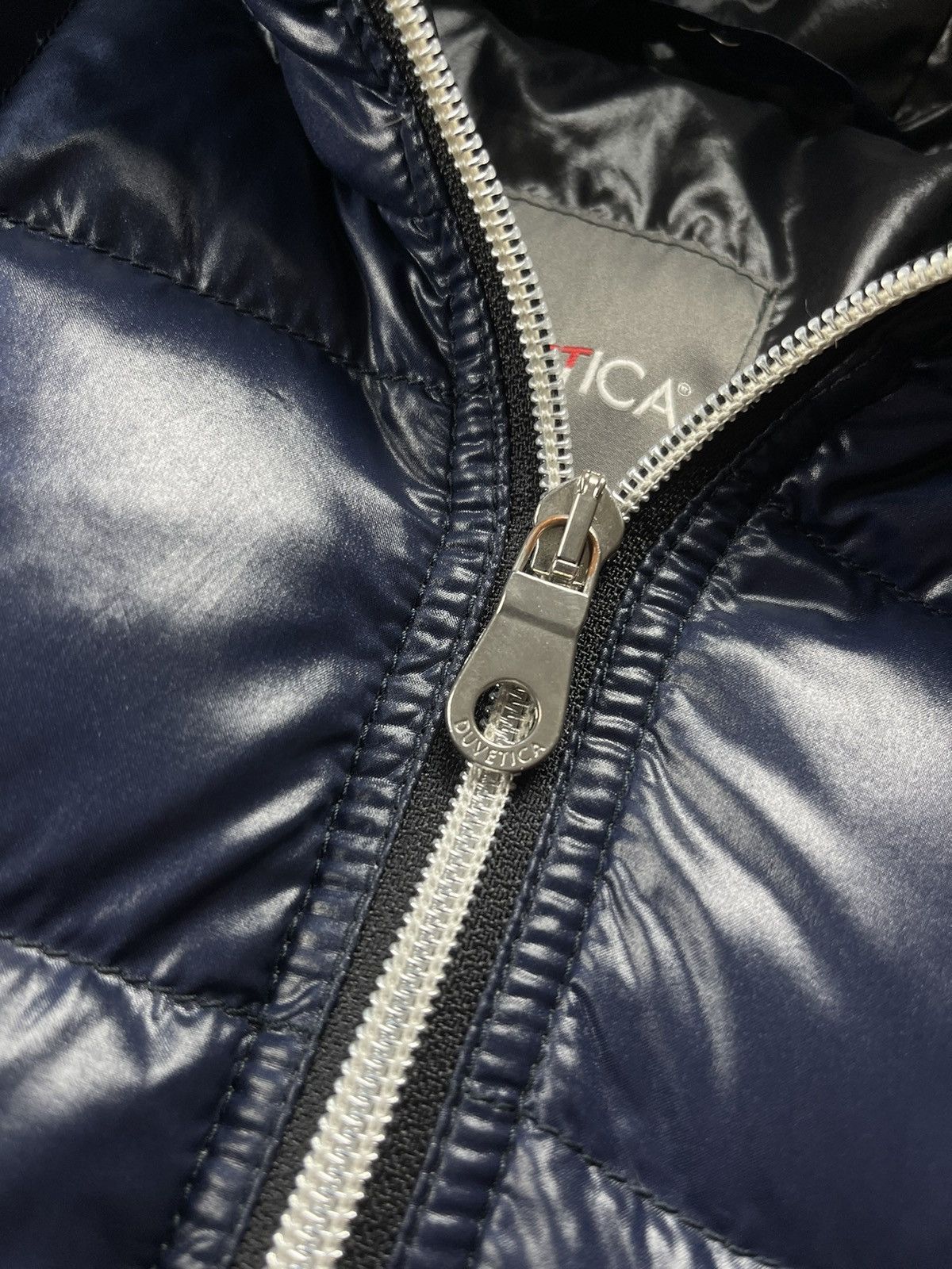Duvetica Duvetica Hooded Goose Down Puffer Jacket Navy Blue Size 52 Size US L / EU 52-54 / 3 - 7 Thumbnail