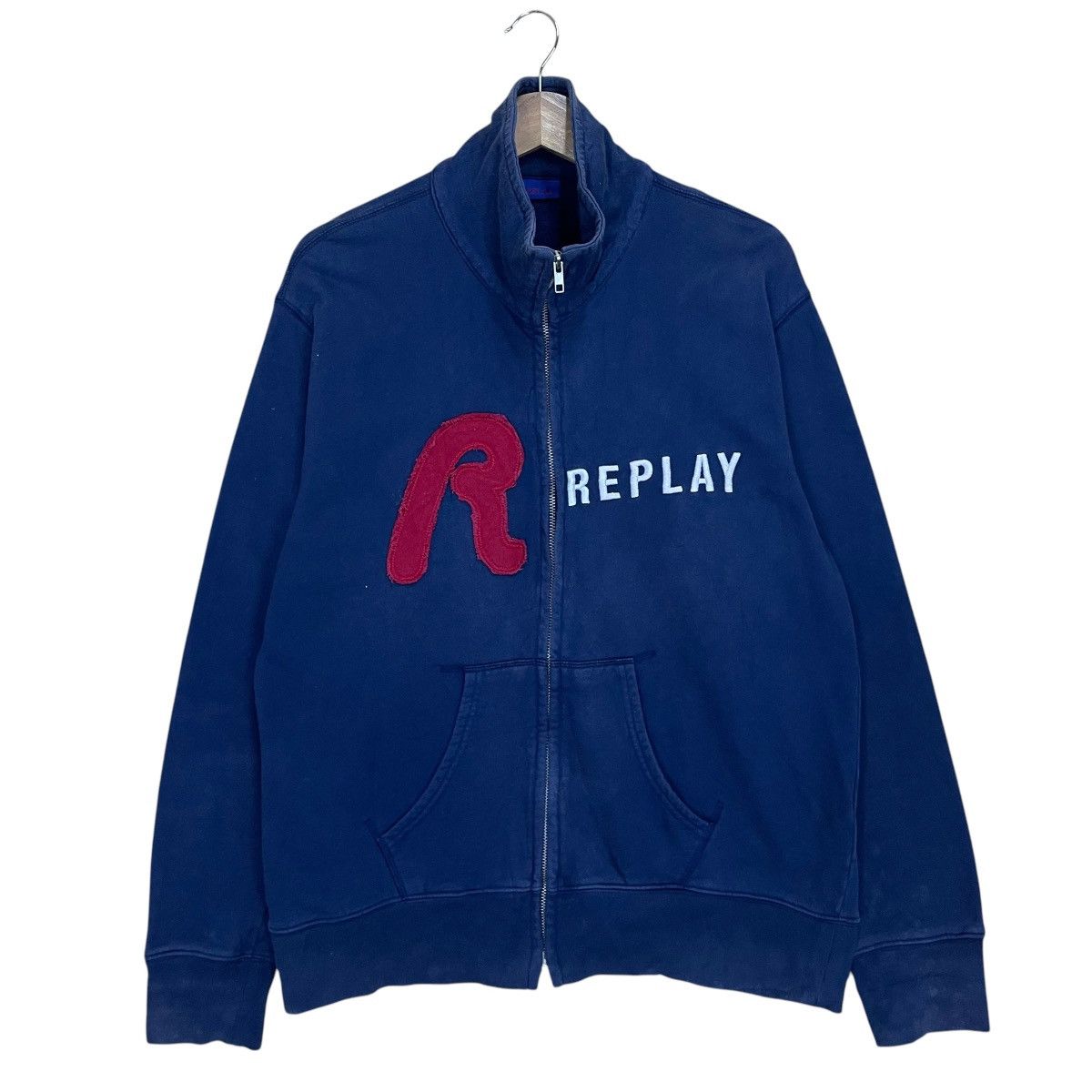 Replay Vintage Replay Big Logo Zipper Sweater Size US M / EU 48-50 / 2 - 1 Thumbnail