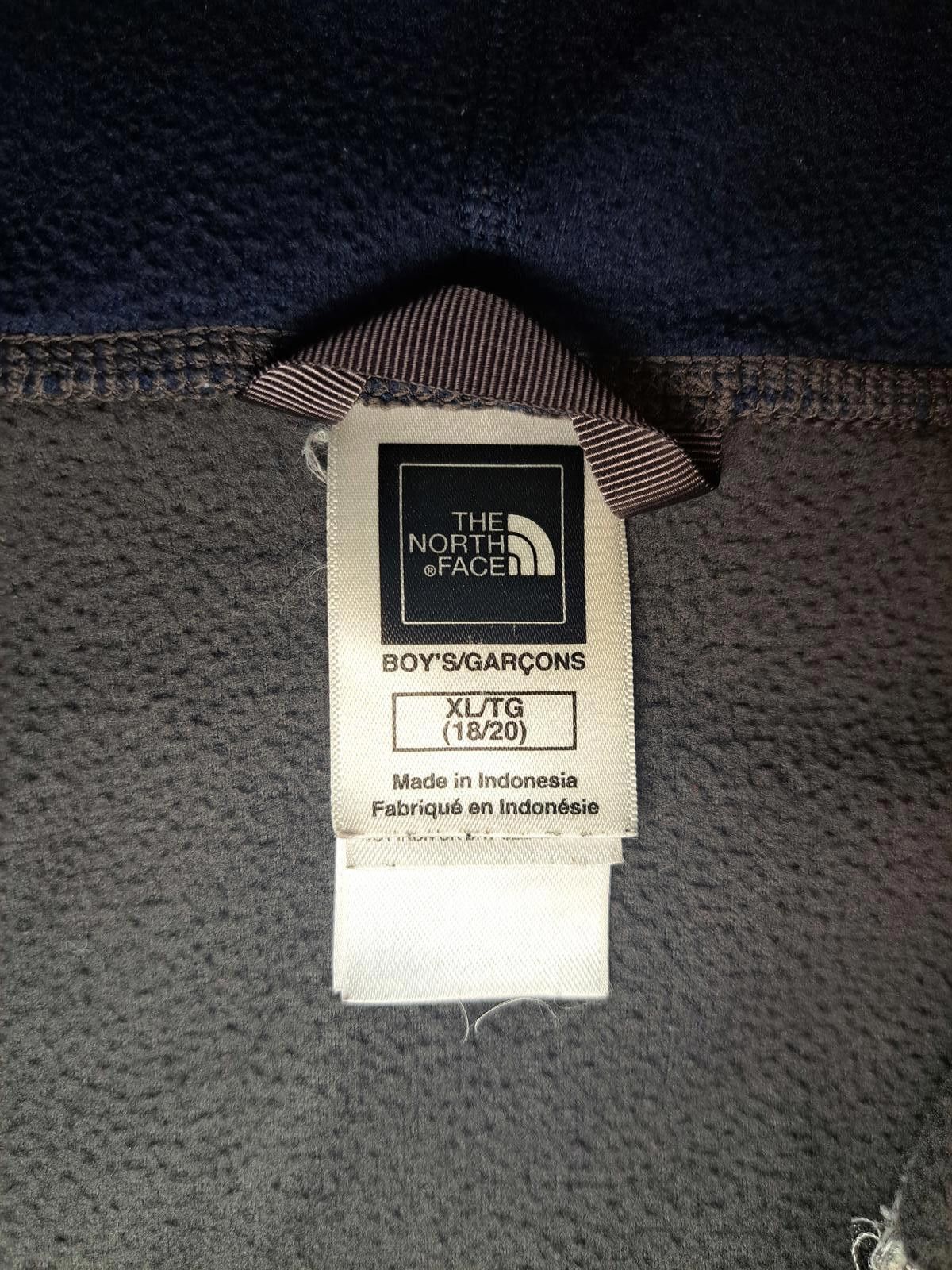 The North Face North Face Fleece Jacket Boys XL Gray Blue Full Zip Hoodie Size US XL / EU 56 / 4 - 3 Thumbnail