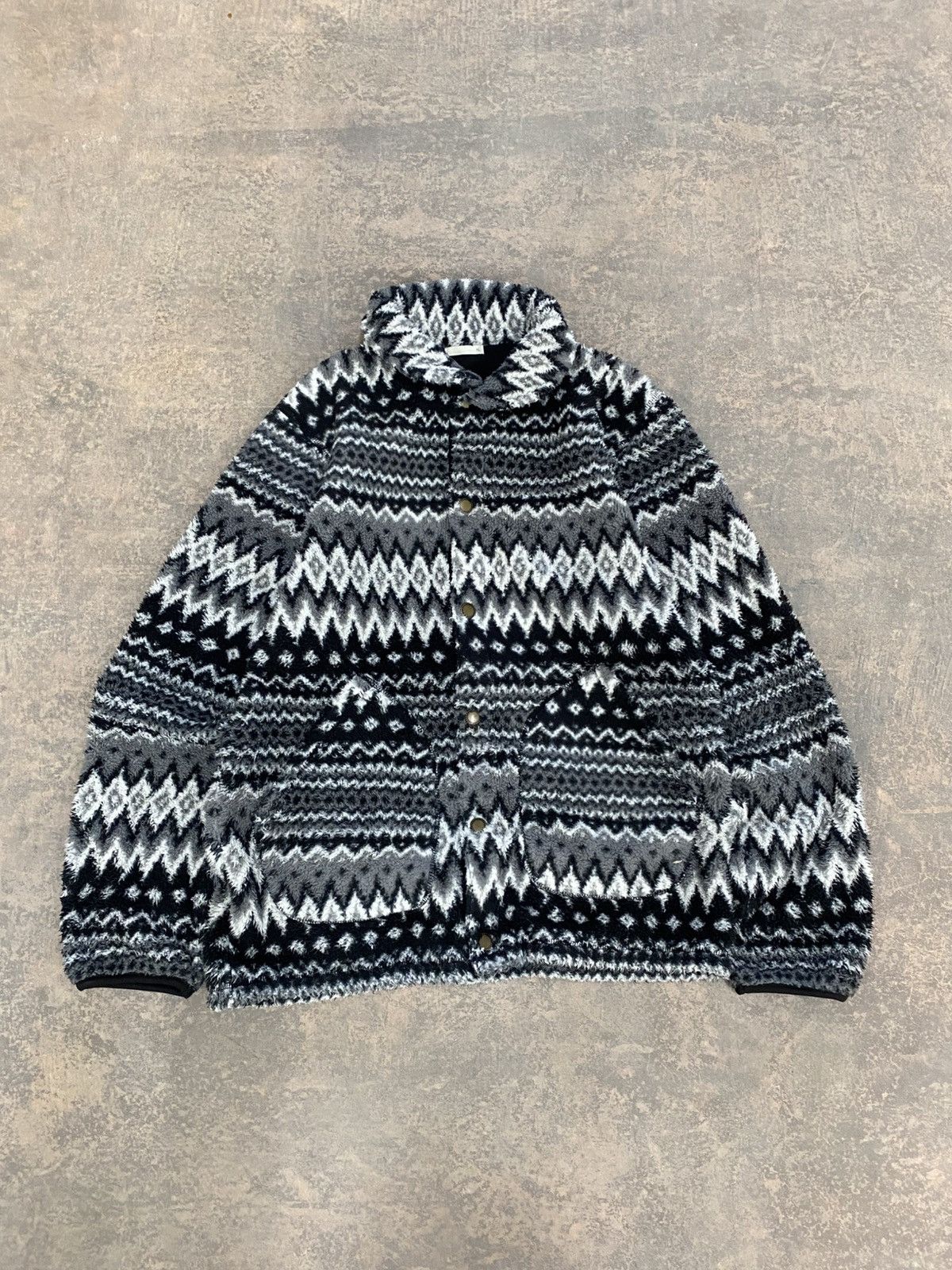 Japanese Brand GU Fleece Navajo Coach Jacket Size US L / EU 52-54 / 3 - 2 Thumbnail