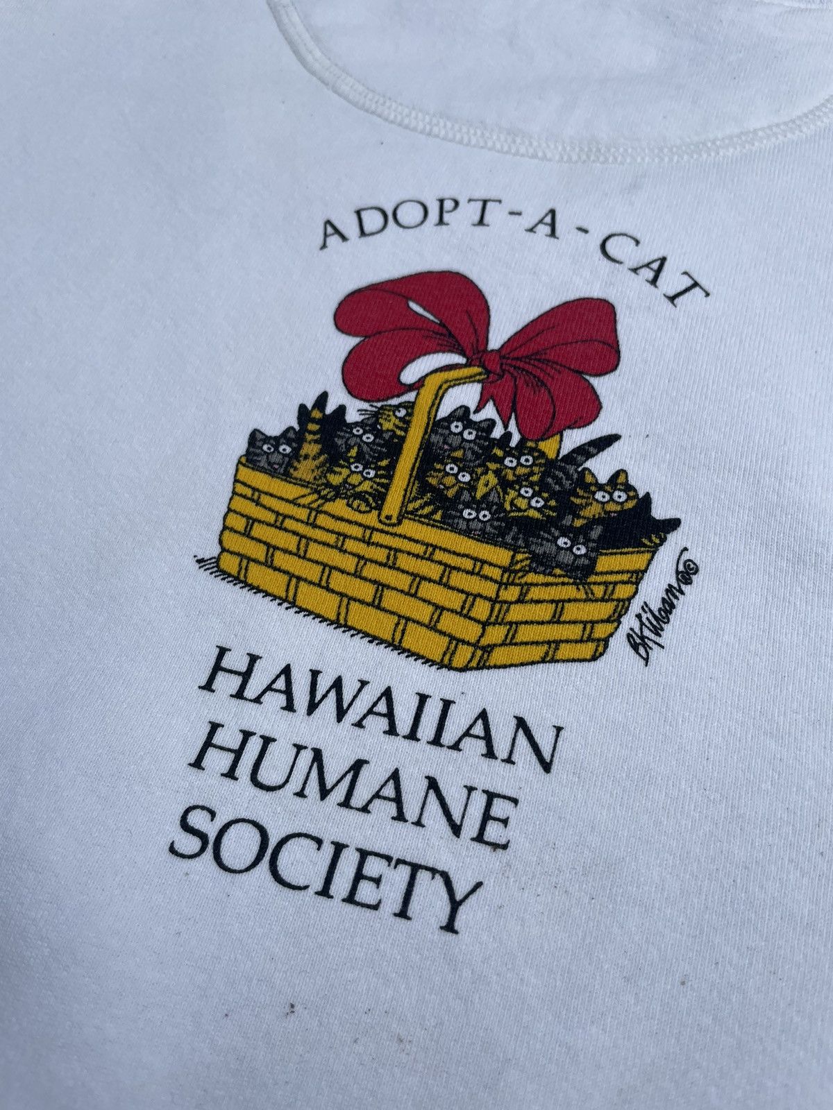 Vintage Vintage Crazy Shirt Adopt A Cat Crewneck Size US S / EU 44-46 / 1 - 7 Thumbnail