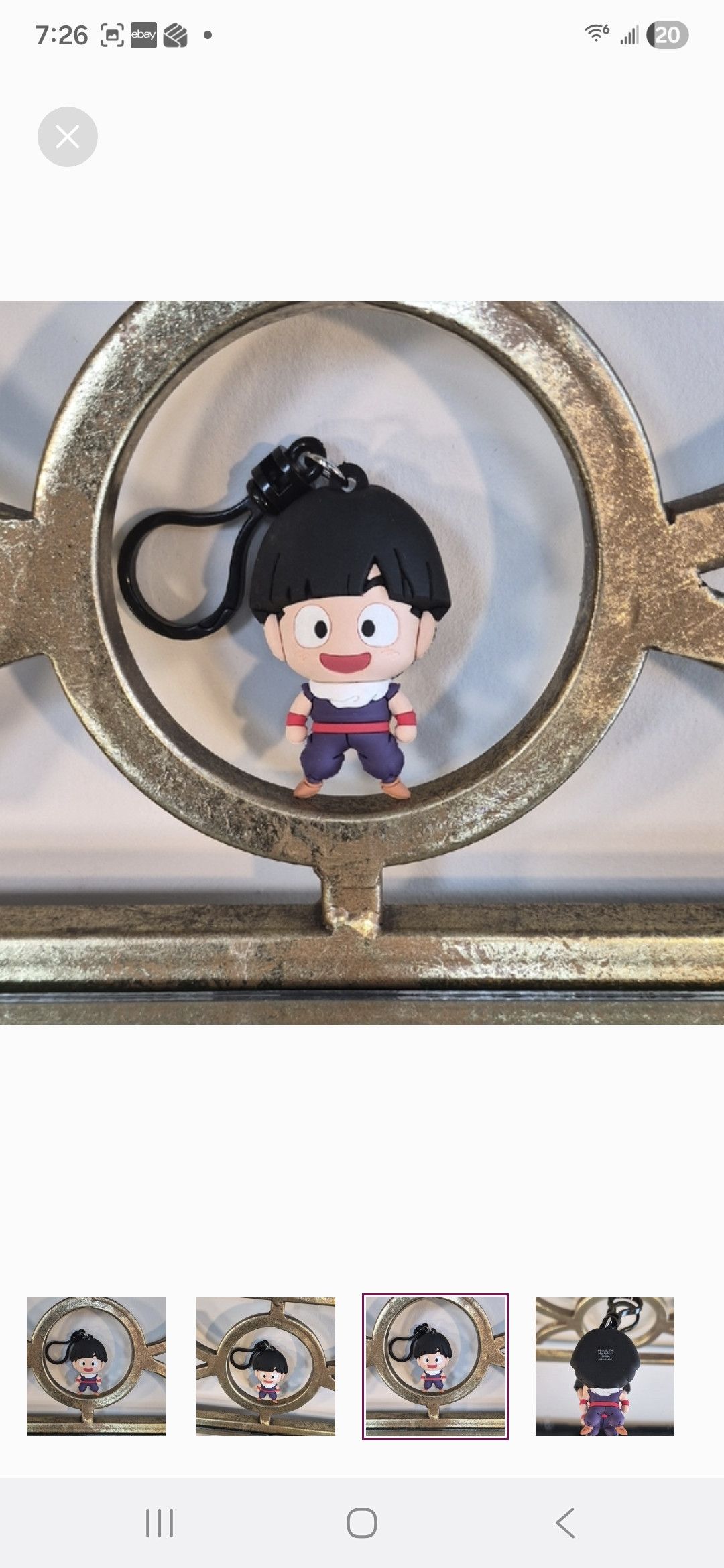 Other Dragon Ball Z Gohan 3D Figural Bag Clip Monogram Size ONE SIZE - 1 Thumbnail