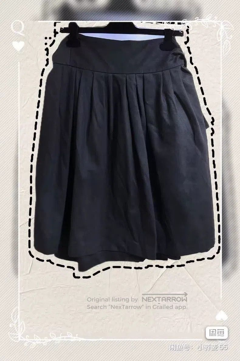 Junya Watanabe Junya Watanabe size S Double-layer faux two-piece black de Size 23" - 2 Thumbnail