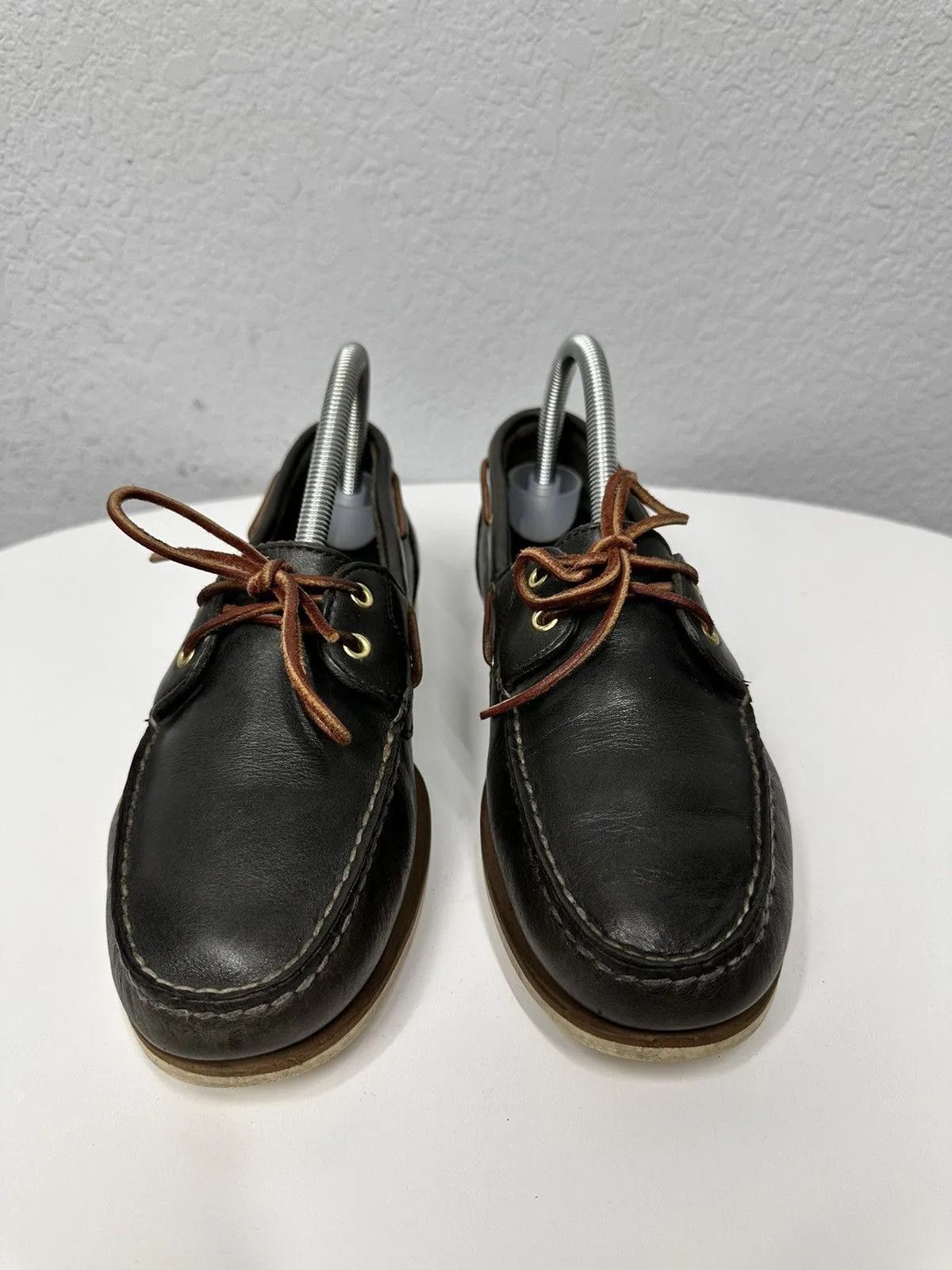 14th Addiction Timberland Leather Brown Guidi AS 98 Style Vintage Loafers Size US 8 / EU 41 - 6 Thumbnail