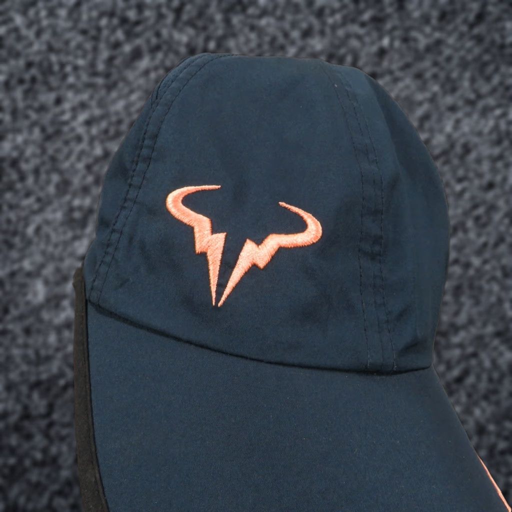 Nike Nike Hat Strap Back Navy Atomic Pink Featherlight Rafael Nadal 2013 US OPEN Men One Size Blue Baseball Cap Adjustable Lightweight Size ONE SIZE - 1 Thumbnail
