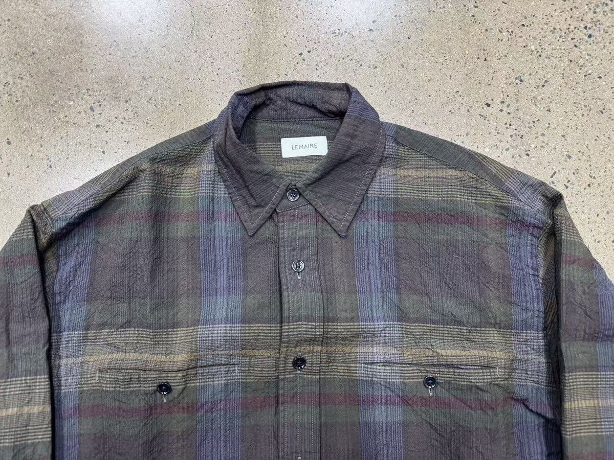 Lemaire Lemaire Checked Wool Shirt ，size 46 Size US L / EU 52-54 / 3 - 4 Thumbnail