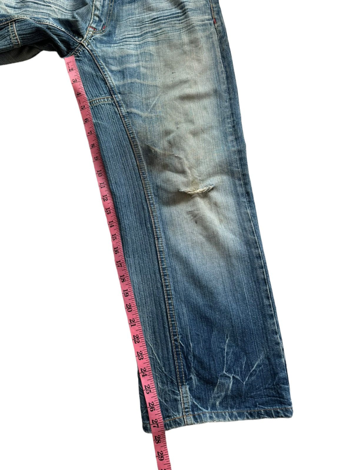 If Six Was Nine Vintage ETERNAL Baggy Denim Jeans Size US 35 - 21 Thumbnail