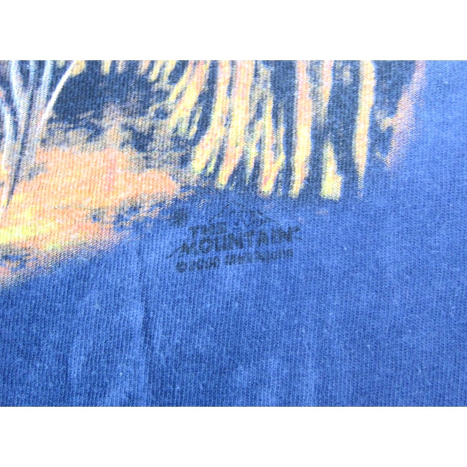 The Mountain Vintage The Mountain Shirt 2XL XXL Blue Wizard Dragon Merlin Excalibur Y2K Mens Size US XXL / EU 58 / 5 - 7 Thumbnail