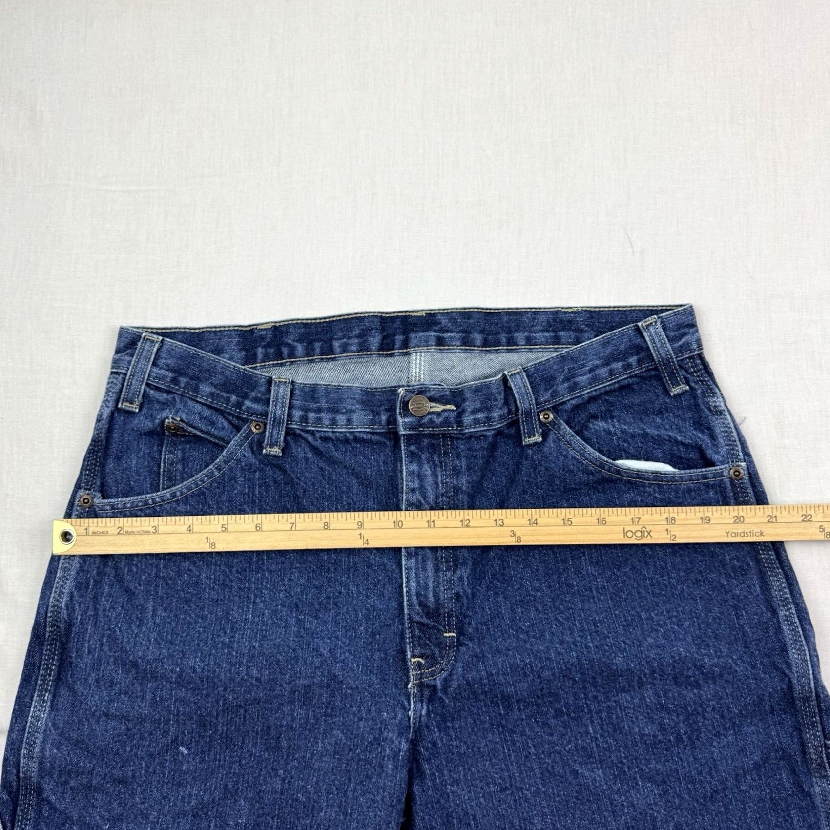 Dickies Dickies Jeans Adult 36x32 Relaxed Fit Workwear Hipster Y2K Grunge Blue USA Mens Jeans Regular Straight 36 32 Size US 36 / EU 52 - 5 Thumbnail