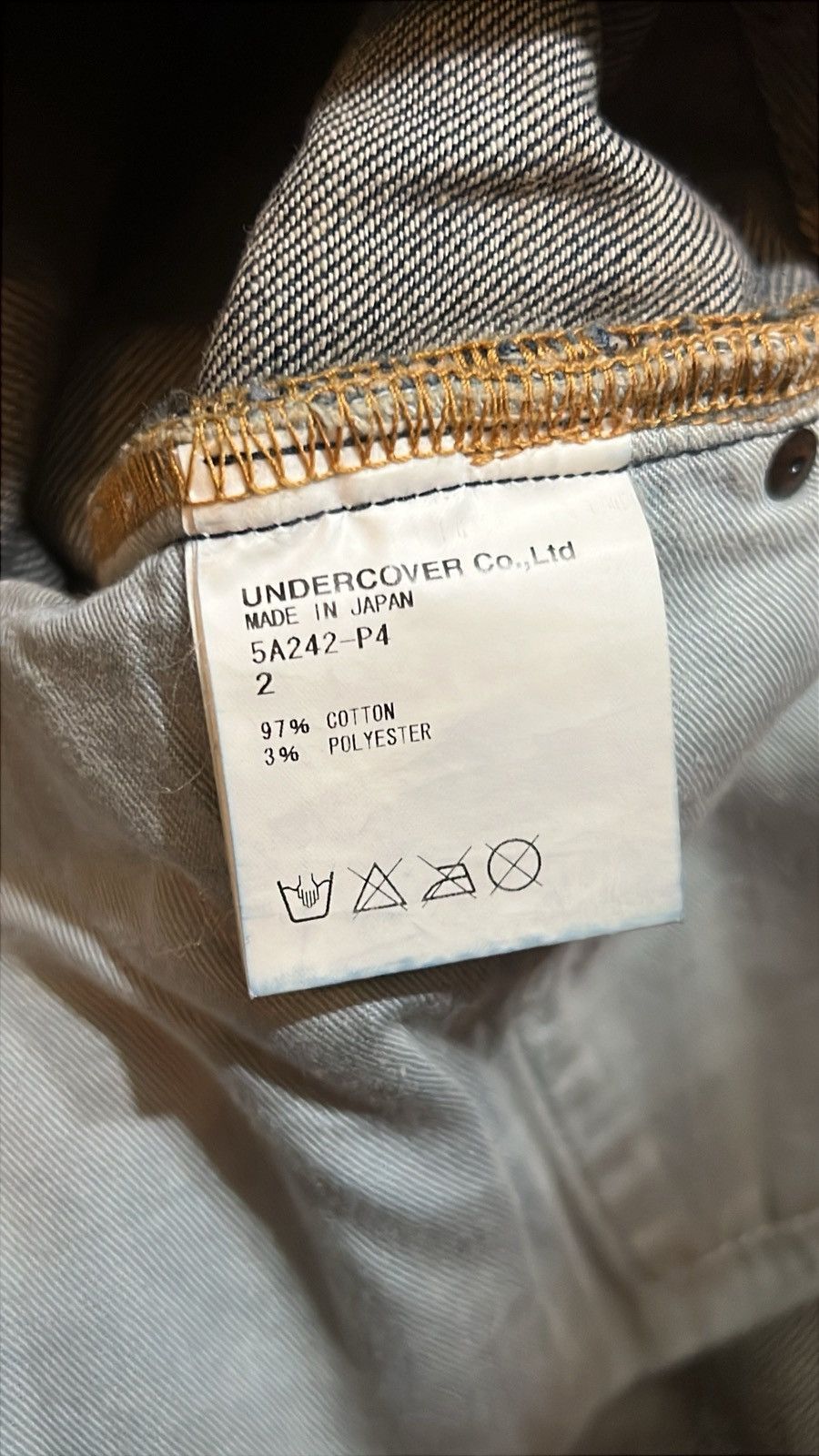 Jun Takahashi Undercover AW05 Mudwash Skull Denim Size US 32 / EU 48 - 7 Thumbnail
