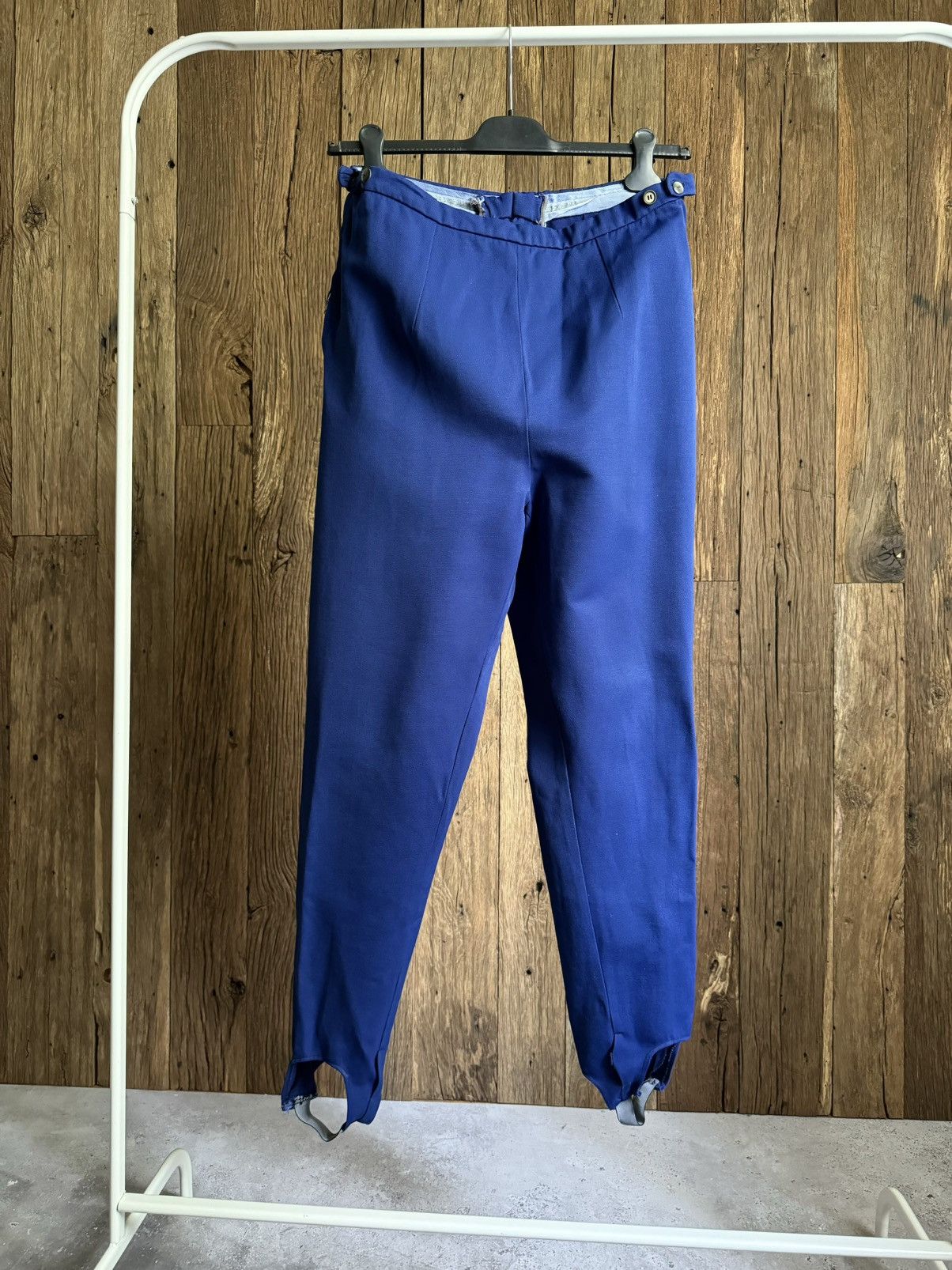 Vintage 1950s Vintage European Army Officer ‘Zipp’ Blue Pants Size US 30 / EU 46 - 6 Thumbnail