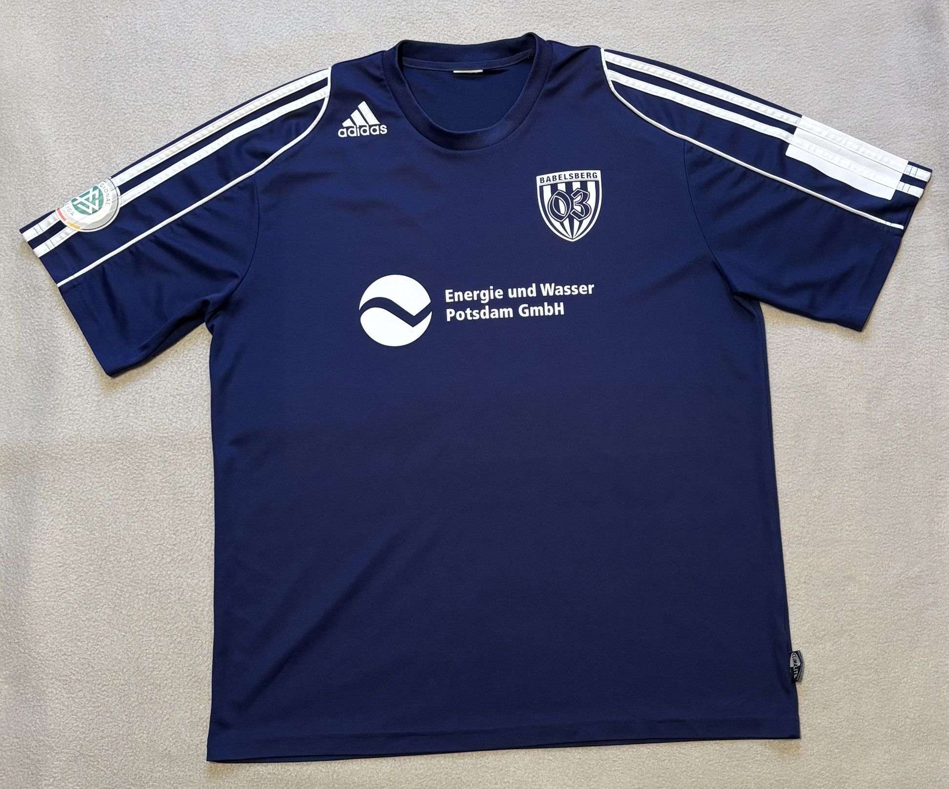 Adidas SV Babelsberg 03 2000s Adidas #6 Matchworn Football Jersey Size US XL / EU 56 / 4 - 5 Thumbnail