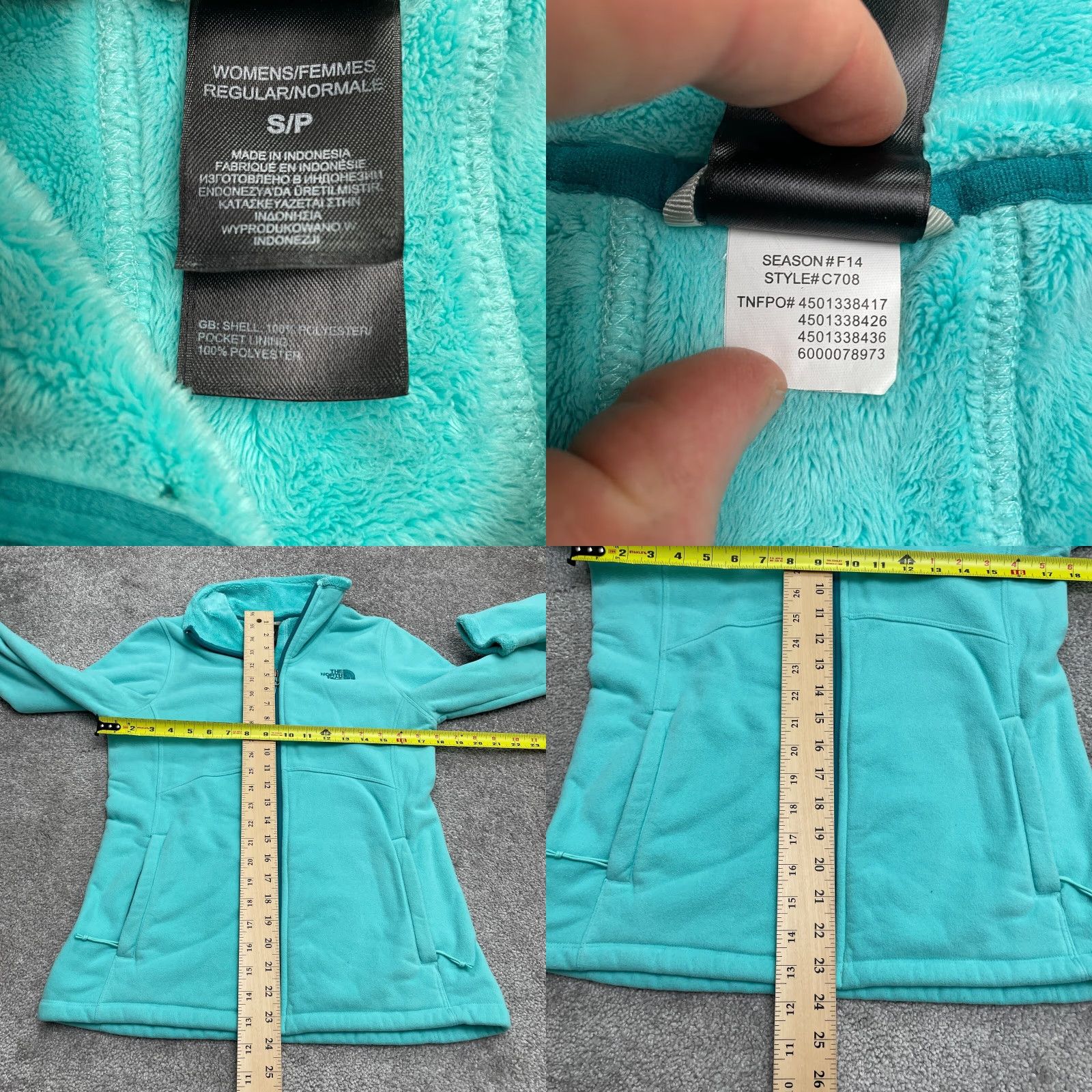 The North Face The North Face Morning Glory Fleece Jacket Womens Small Green Full Zip Outdoor Size S / US 4 / IT 40 - 10 Thumbnail