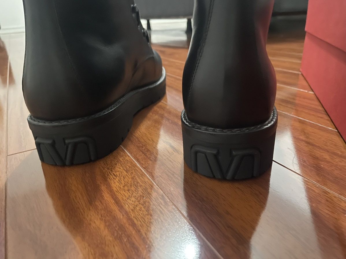 Valentino Black Leather Combat boots Size US 11 / EU 44 - 10 Thumbnail