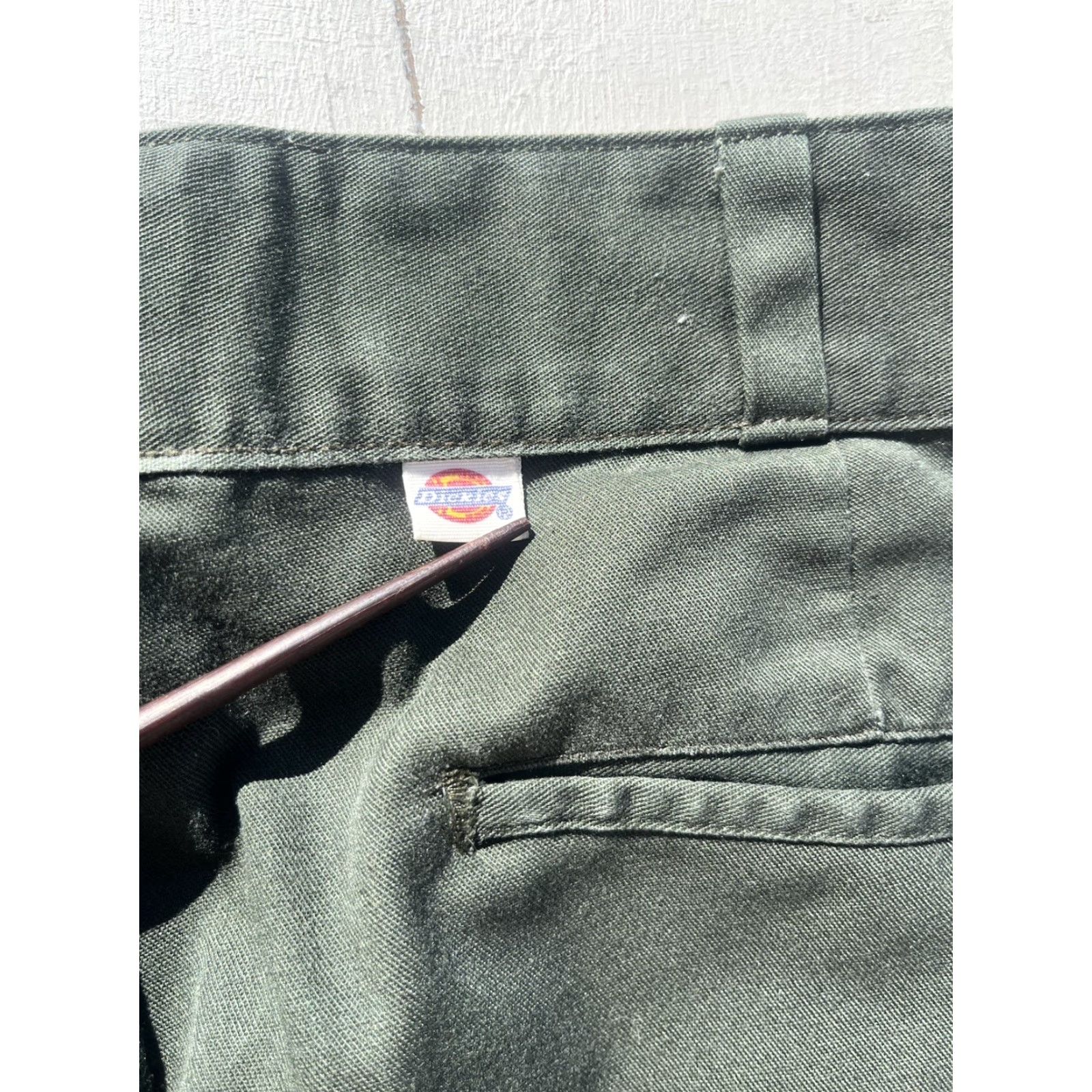 Dickies VINTAGE Dickies Pants Men's 30 Green Solid Workwear Street Skate City Retro Size US 30 / EU 46 - 2 Thumbnail