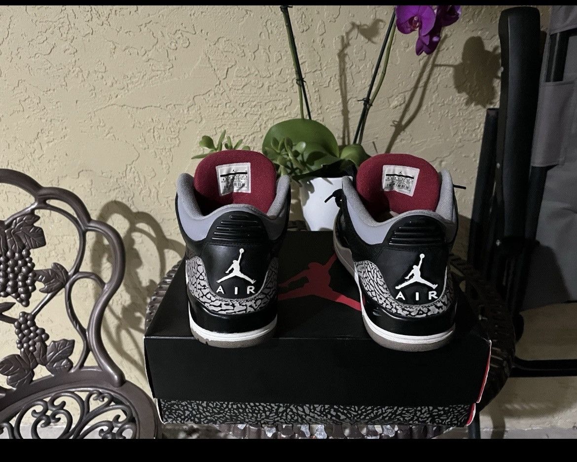 Jordan Brand 2011 Jordan 3 black cement Size US 10.5 / EU 43-44 - 5 Thumbnail