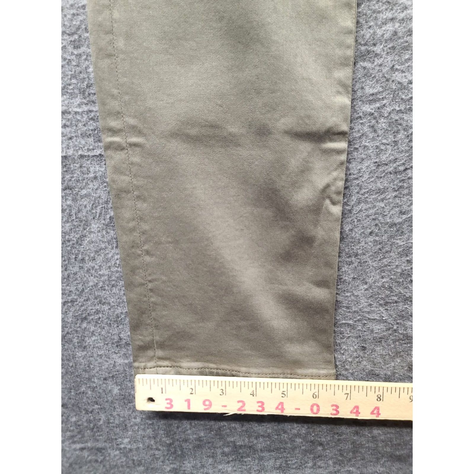 Mavi Mavi Pants Mens 29x32 Johnny Slim Fit Tapered Leg Stretch Preppy Twill Green Size US 29 - 7 Thumbnail