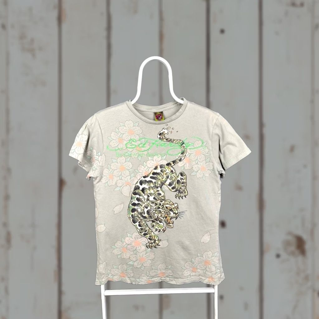 Ed Hardy Ed Hardy T-Shirt Mens S Gray Cotton Crew Neck Short Sleeve Top Size US S / EU 44-46 / 1 - 1 Thumbnail