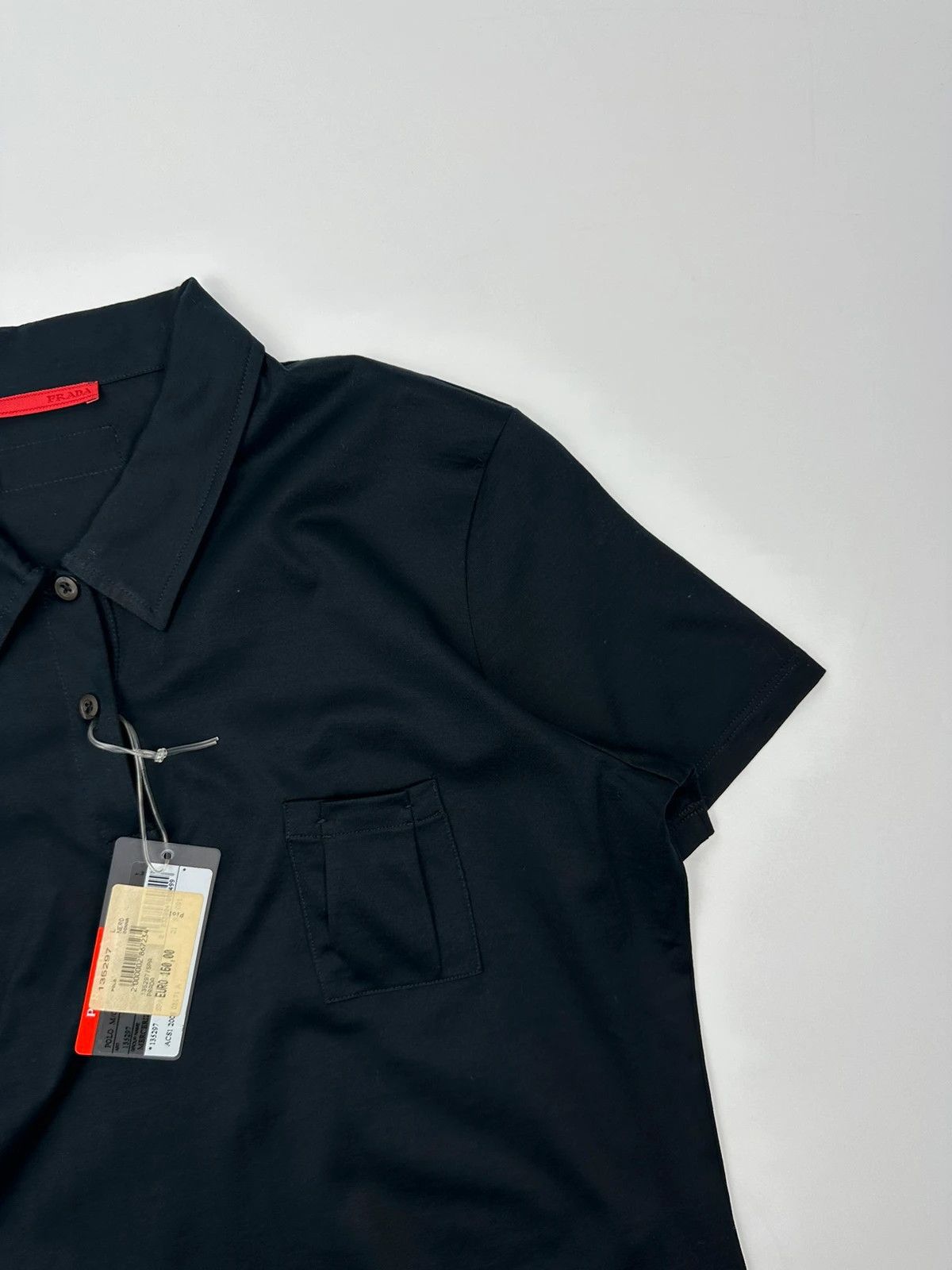 Prada Prada Sport SS2008 Black Light Cotton Shirt Polo Size L / US 10 / IT 46 - 3 Thumbnail