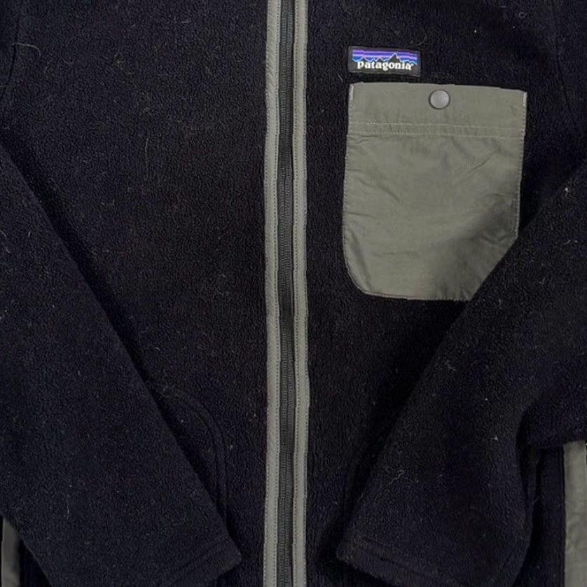 Patagonia VINTAGE Patagonia Karstens Synchilla Fleece Jacket Mens XS Black Full Zip Size US XS / EU 42 / 0 - 3 Thumbnail