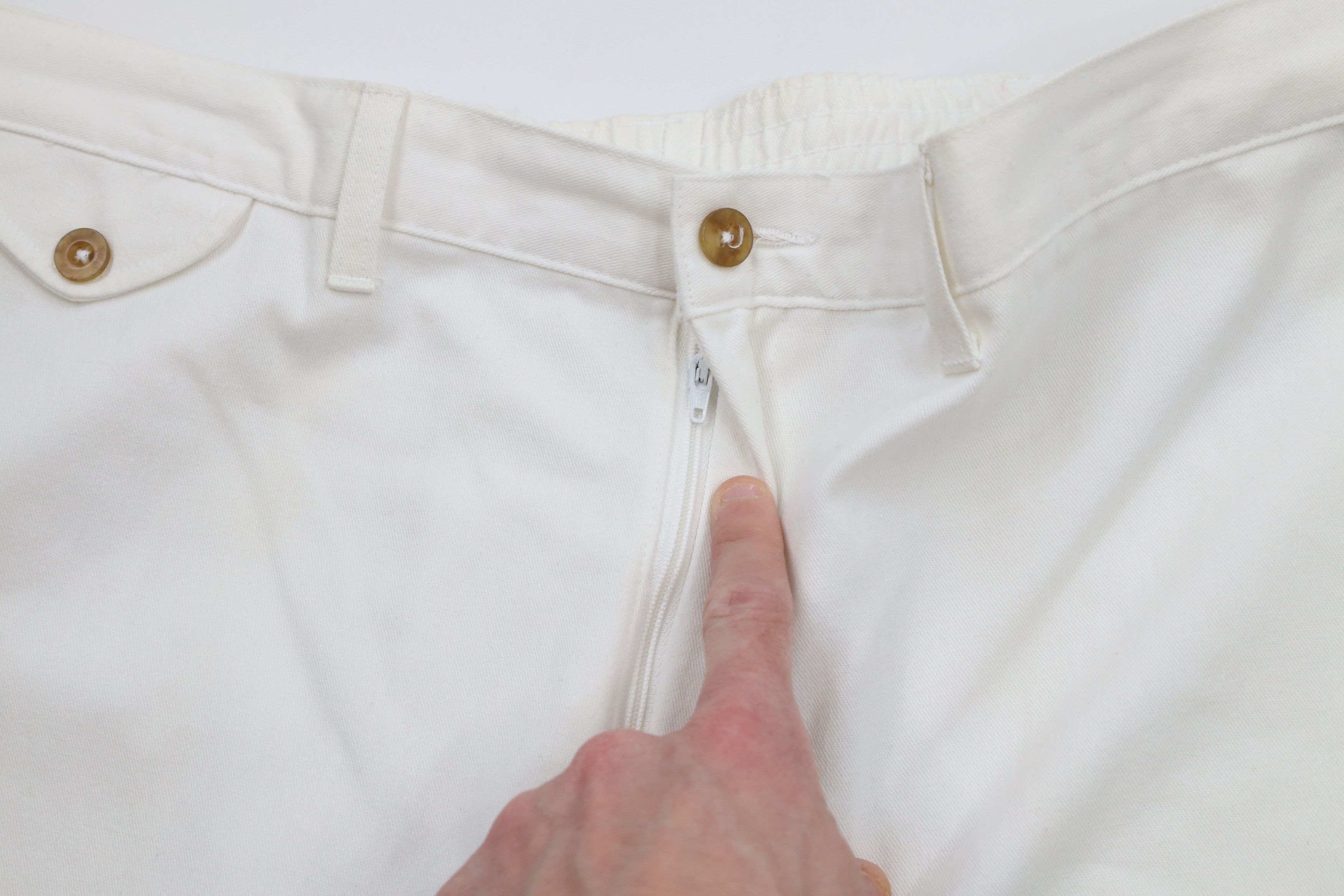 Vintage Vintage 90s Streetwear Wide Leg Chino Pants Trousers White Size US 38 / EU 54 - 7 Thumbnail