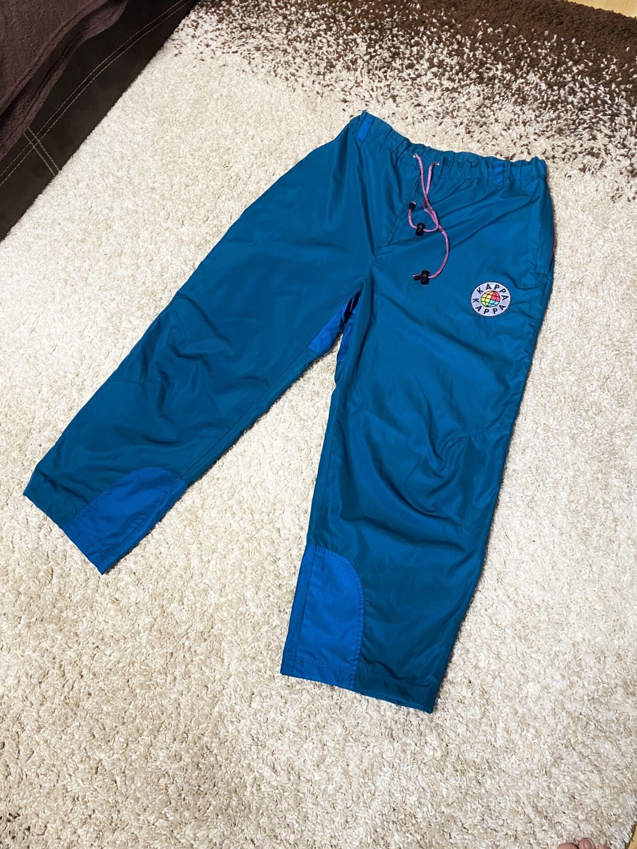 VERY RARE! KAPPA VINTAGE PANS REFLECTIVE LOGO Y2K DRILL 90s