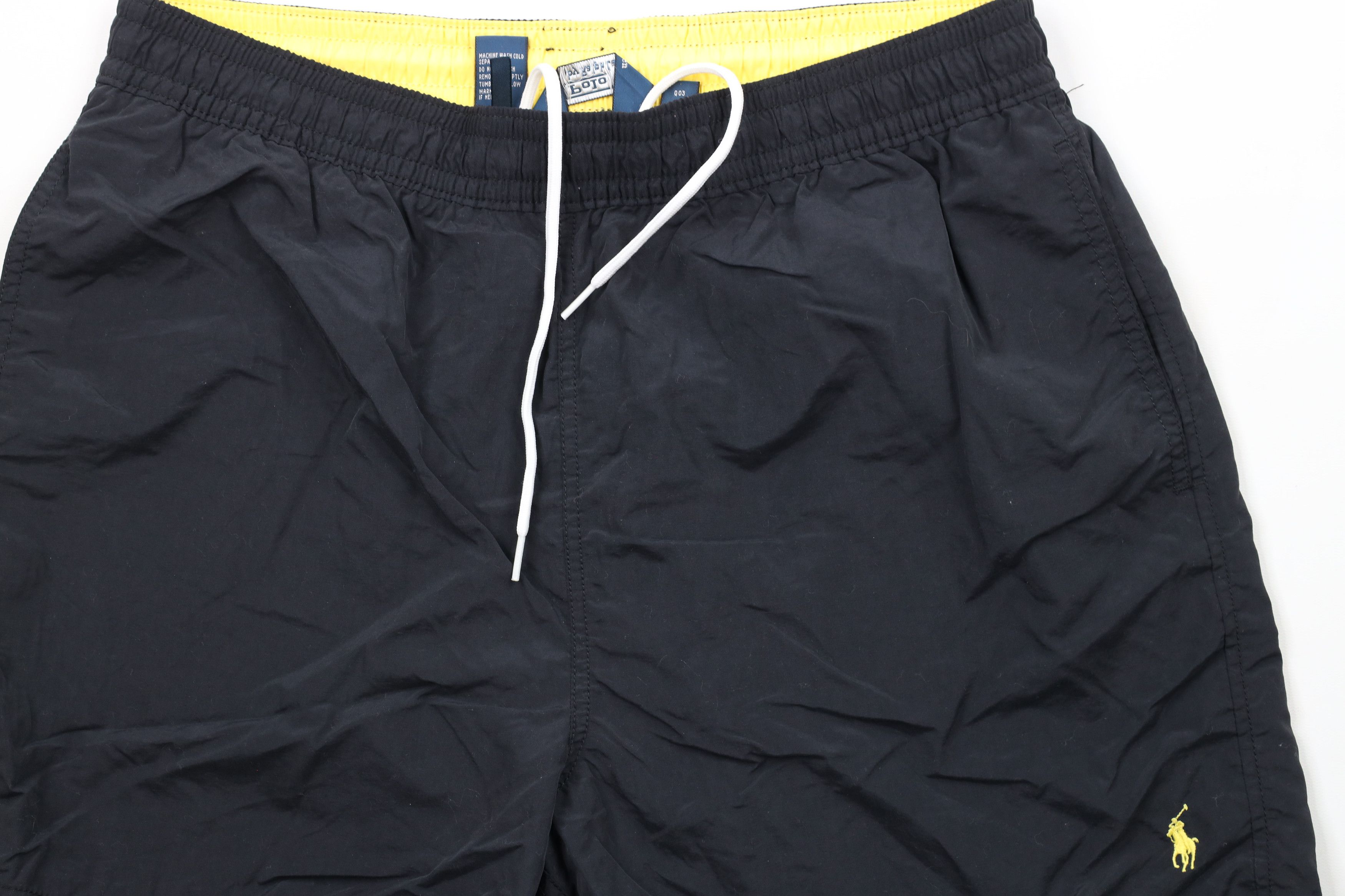 Ralph Lauren × Vintage Vintage 90s Ralph Lauren Knee Lined Shorts Swim Trunks Black Size US 36 / EU 52 - 3 Thumbnail