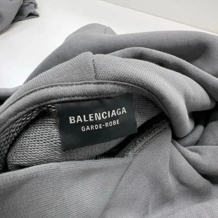 Balenciaga Balenciaga Gray Hooded Sweatshirt for Men. Size US XS / EU 42 / 0 - 7 Thumbnail