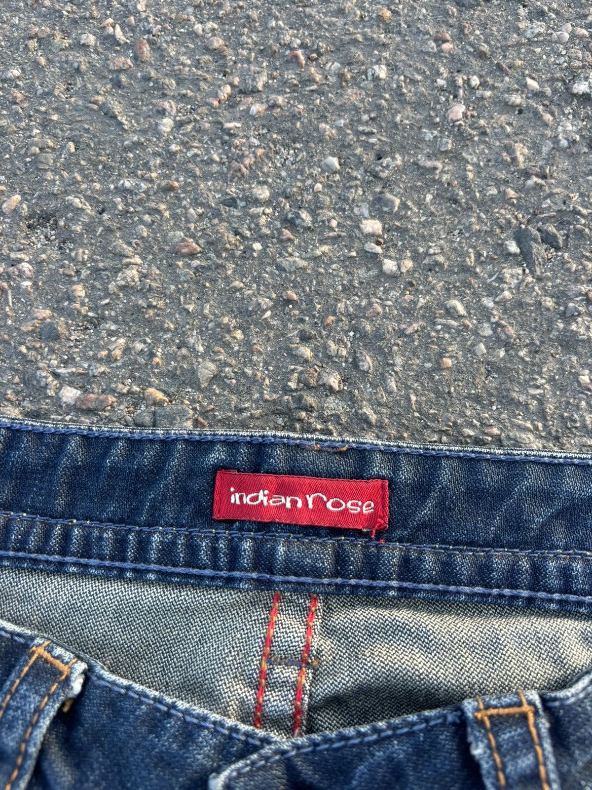 Japanese Brand × Vintage Vintage Y2k INDIAN ROSE Low Rise Jeans Size 34" / US 12 / IT 48 - 7 Thumbnail