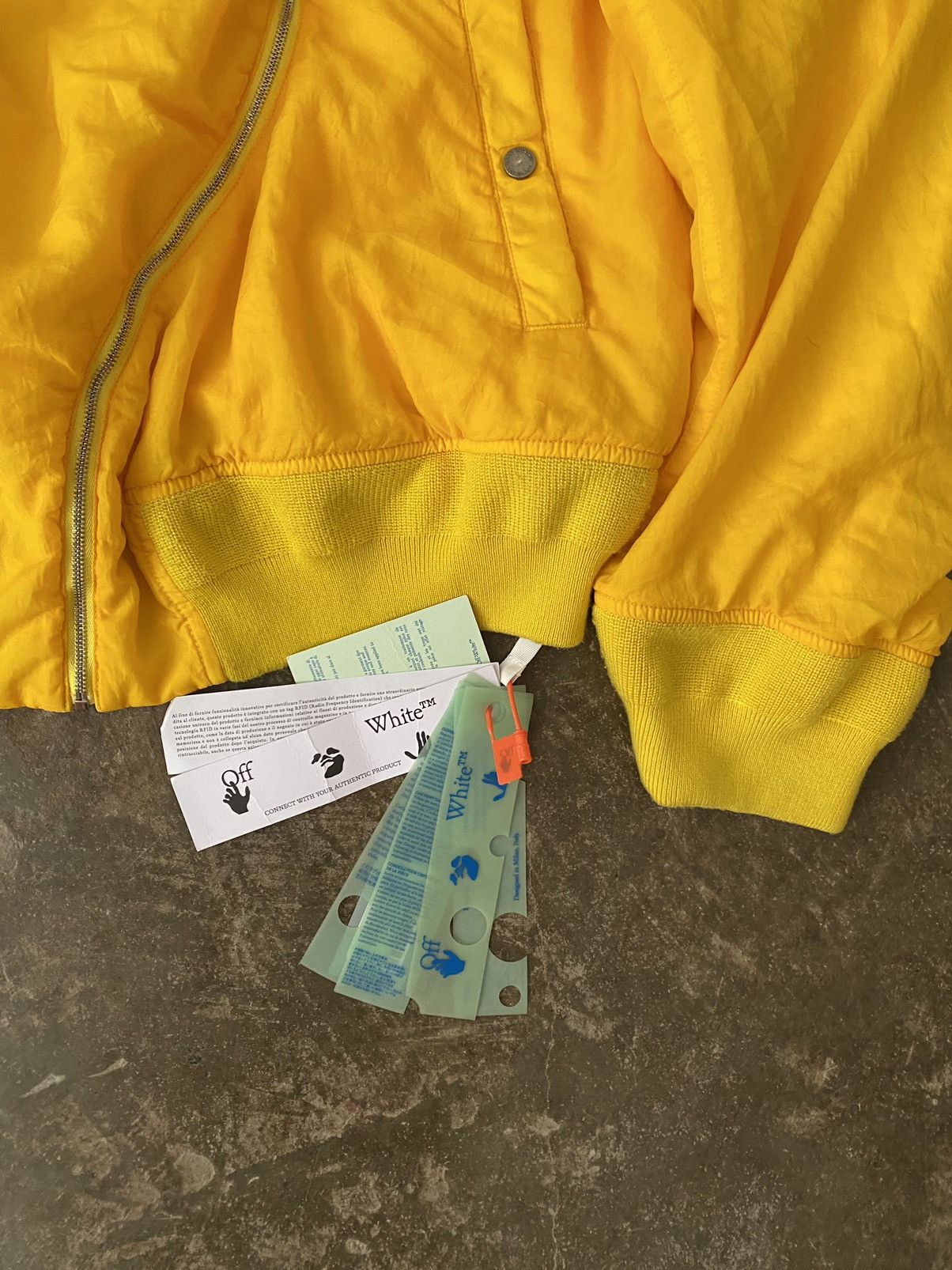 Off-White Off-White Yellow Bomber Jacket Kapital Post Archive Fraction Size US L / EU 52-54 / 3 - 4 Thumbnail