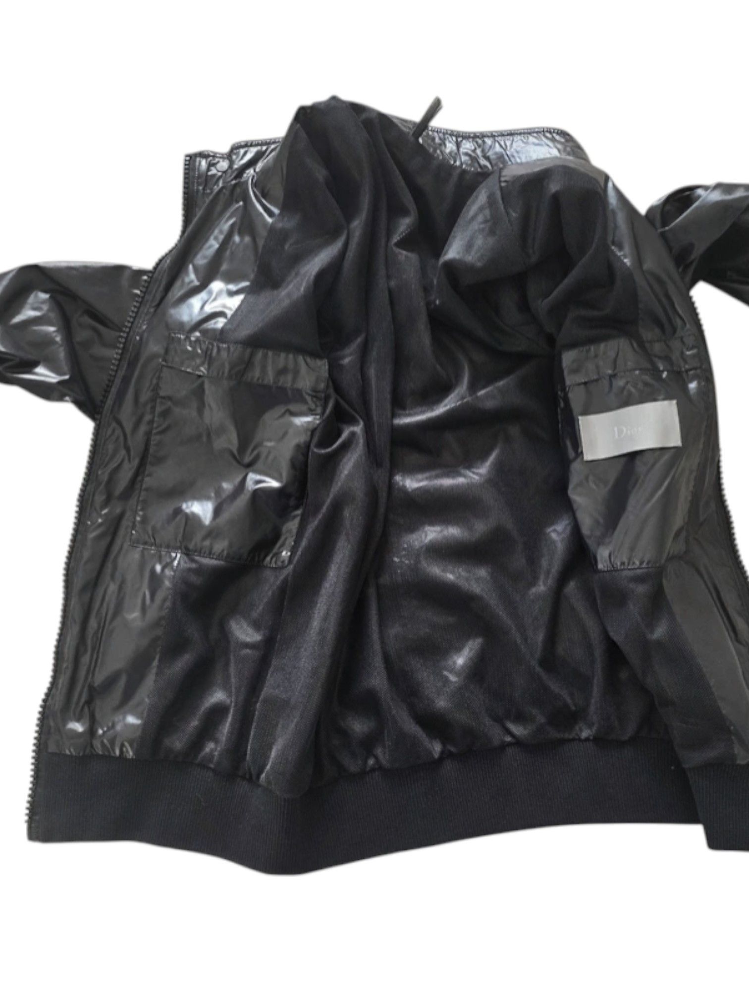 Dior Dior Homme Black Gloss Polyamide Zip Jacket Size US S / EU 44-46 / 1 - 3 Thumbnail