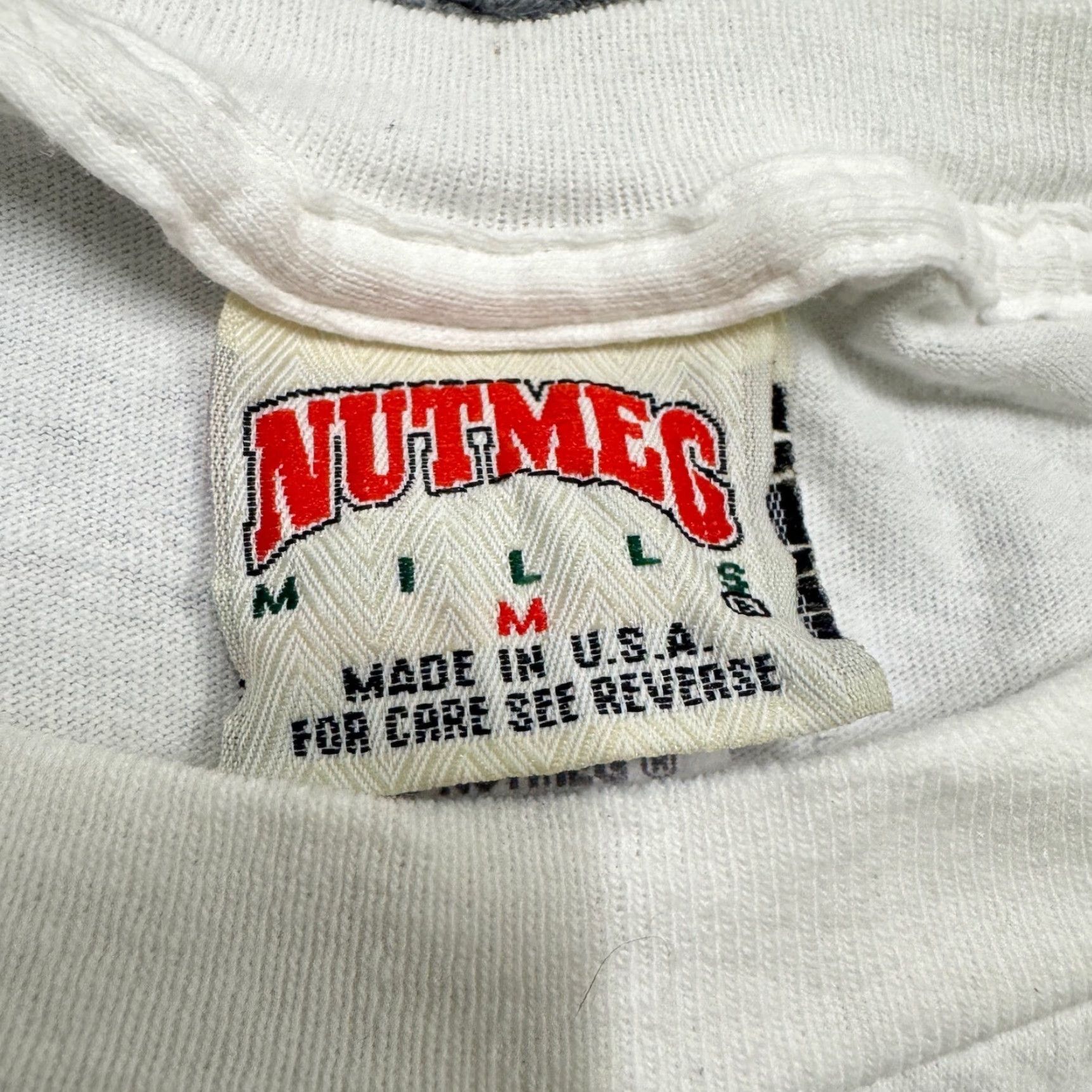 Nutmeg VINTAGE Nutmeg Mills T-Shirt Men's Medium 100% Cotton Made In USA White Comic Book Mens M Size US M / EU 48-50 / 2 - 2 Thumbnail
