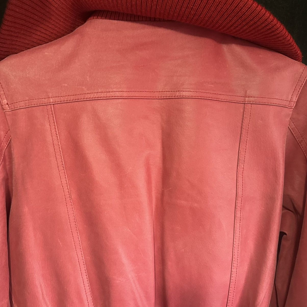 Other Red Leather Jacket Avant Garde Size XS / US 0-2 / IT 36-38 - 10 Thumbnail