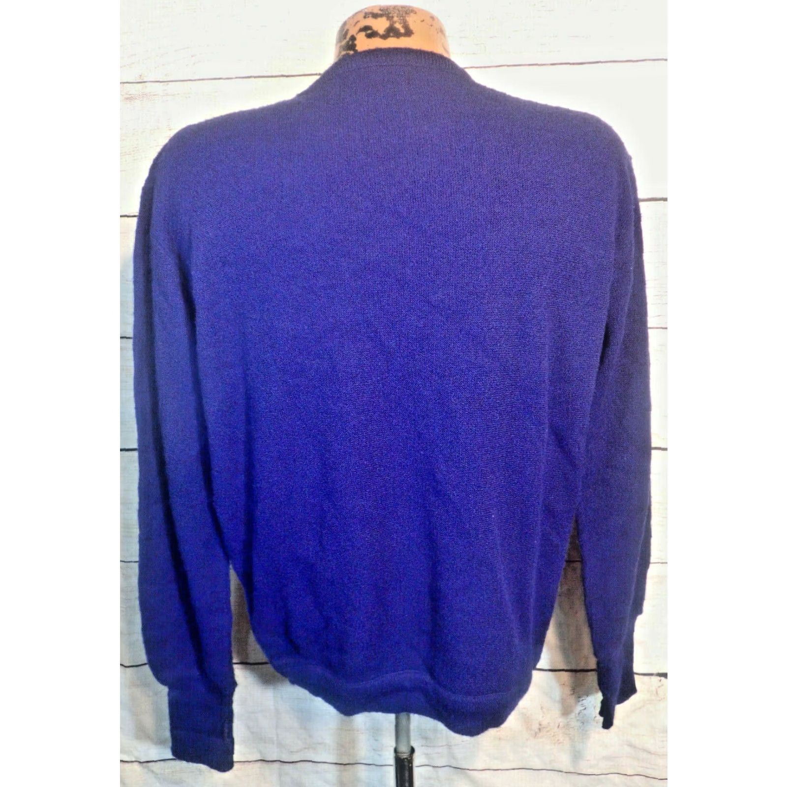 Izod VINTAGE Izod Lacoste Navy Pullover Knit Sweater Men’s M Navy Blue 1970s 80s USA Wool? Size US M / EU 48-50 / 2 - 3 Thumbnail