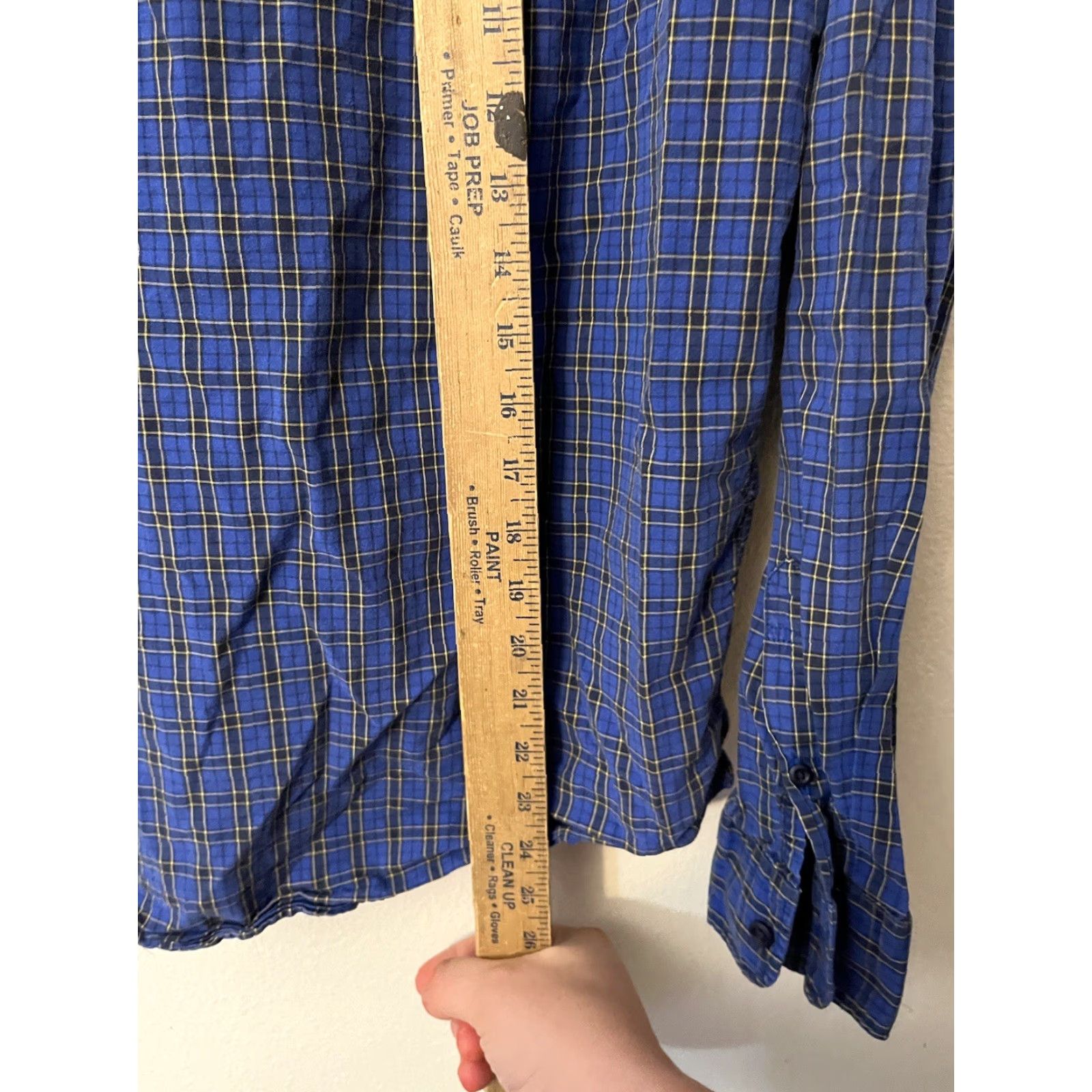 American Eagle Outfitters American Eagle Outfitters Shirt Mens M Button-Up Long Sleeve Blue Plaid Classic Size US M / EU 48-50 / 2 - 4 Thumbnail
