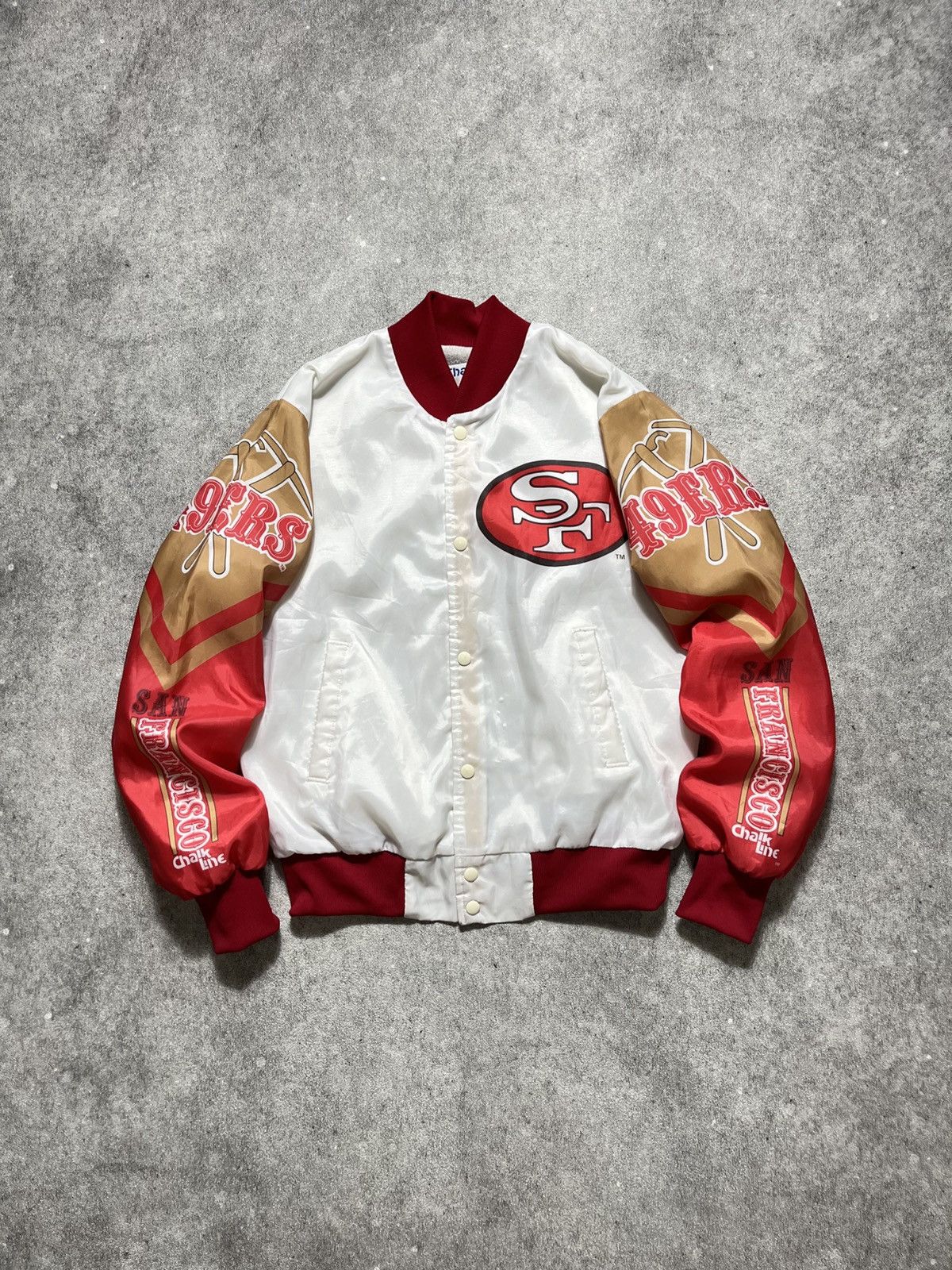 Chalk Line Vintage 90s Chalk Line San Francisco 49ers Fanimation Jacket Size US S / EU 44-46 / 1 - 6 Thumbnail