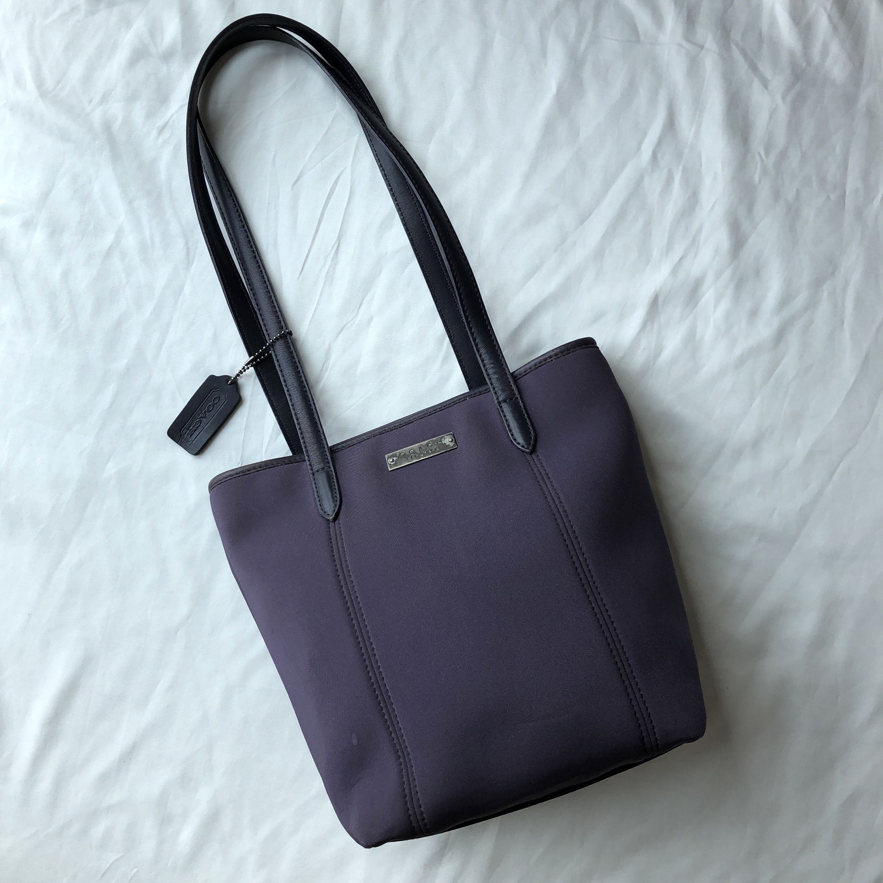 Vintage Coach 6201 Neo Lunch Tote Ink Purple Shoulder Bag, Women's