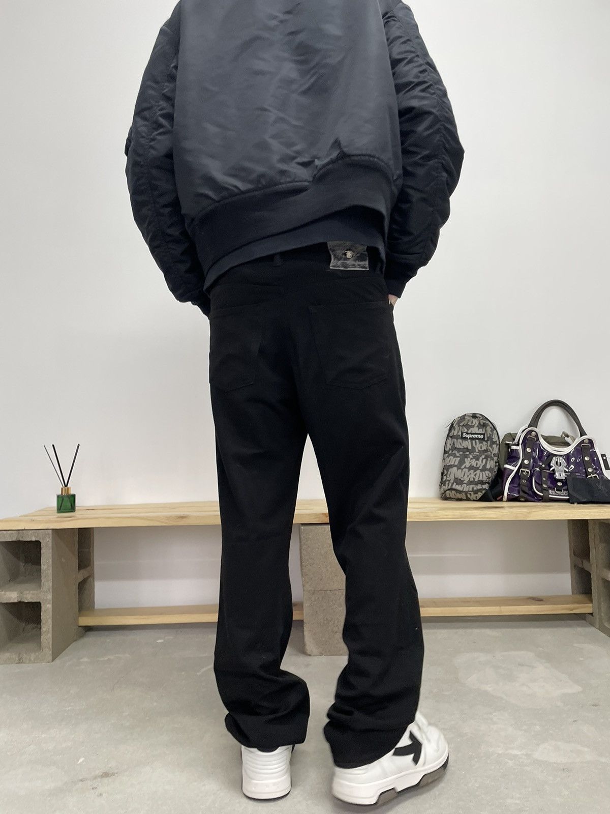 Versace × Vintage Vintage Versace pants stacked fit Size US 32 / EU 48 - 1 Thumbnail