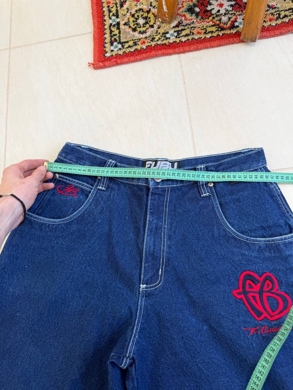 Fubu Vintage Y2K FUBU Baggy Blue Denim Shorts JNCO Style Size US 32 / EU 48 - 12 Thumbnail