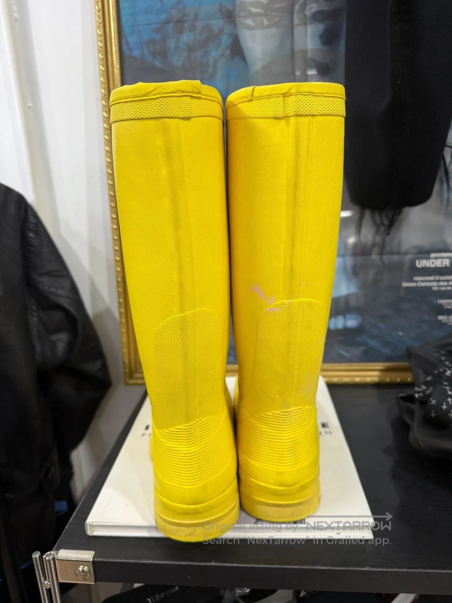 undercover we are infinite rain boots.