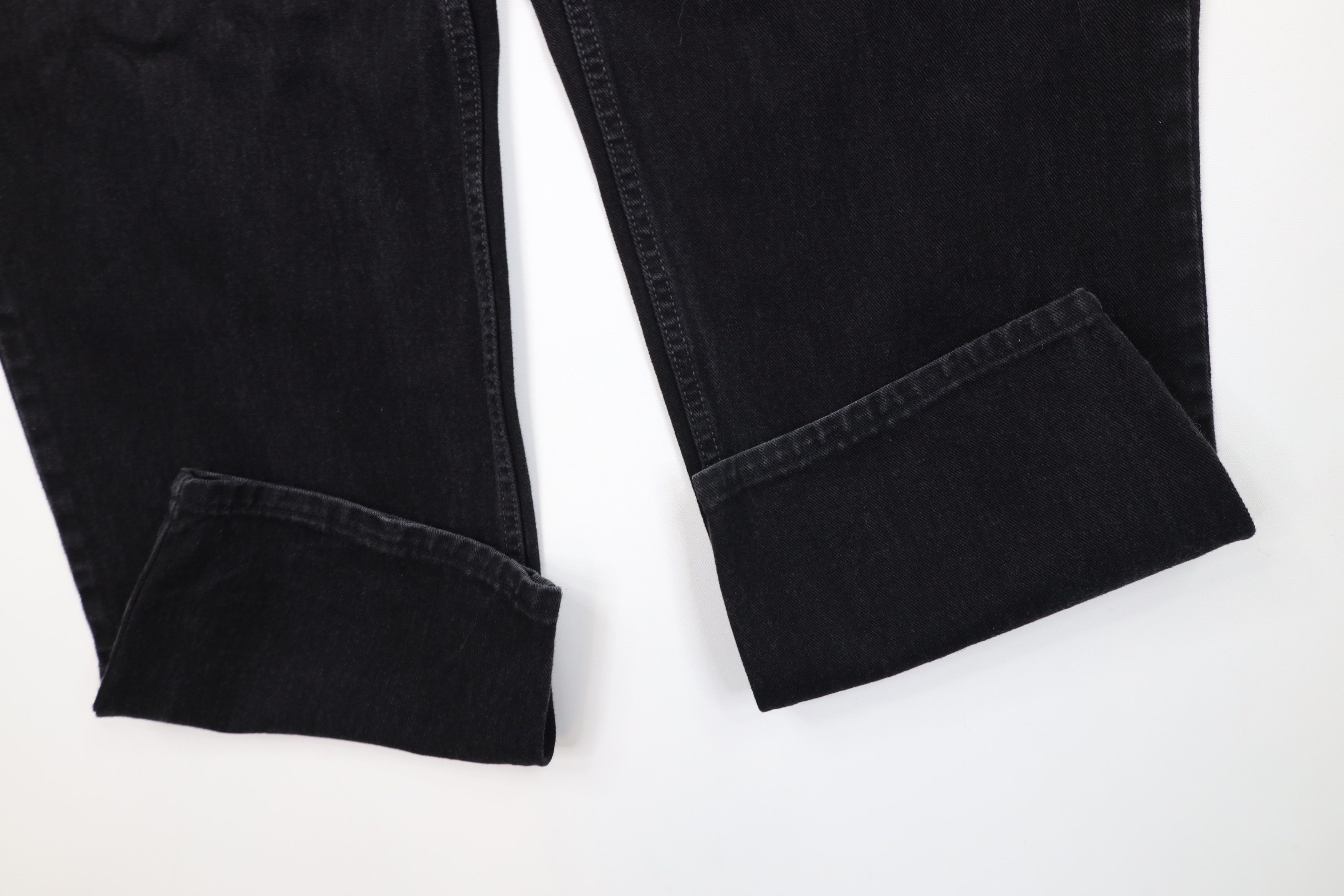 Levi's Vintage 90s Levis 550 Relaxed Tapered Leg Denim Jeans Black Size US 38 / EU 54 - 5 Thumbnail
