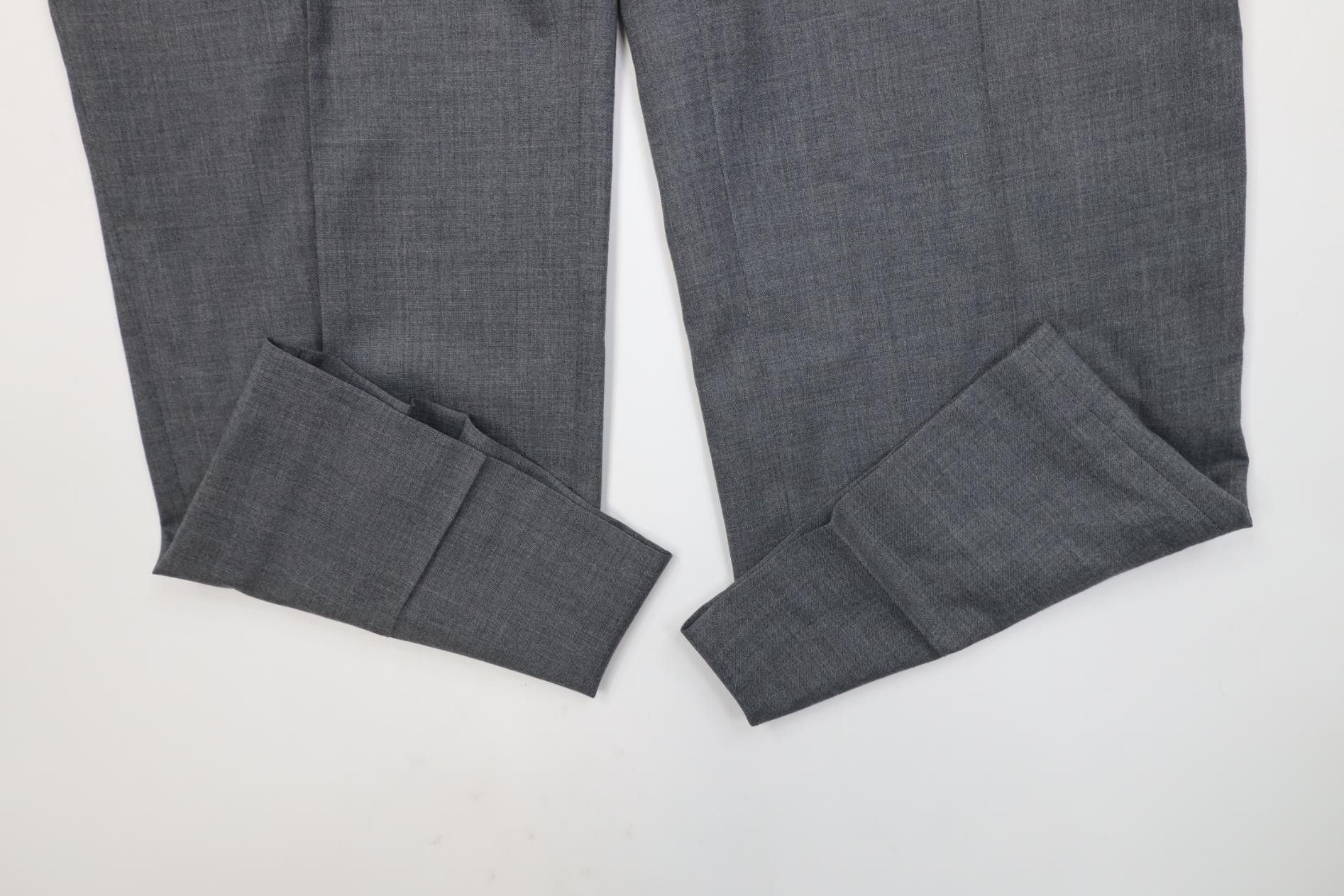 Lands' End Vintage 90s Lands End Wide Leg Chino Pants Heather Gray USA Size US 36 / EU 52 - 5 Thumbnail