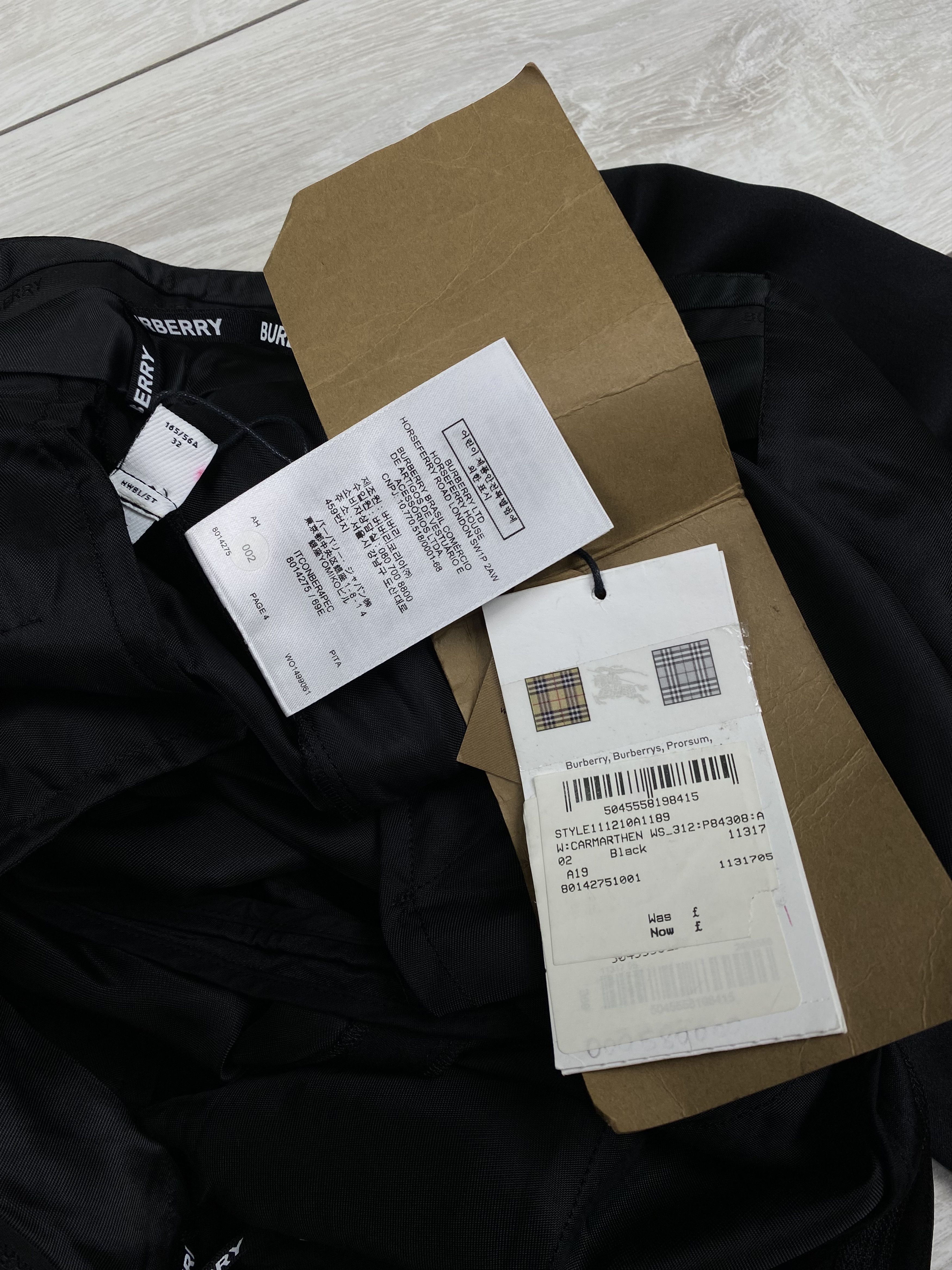 Burberry Burberry Black Silk Satin Studded Tailored Trousers pants Size 24" / US 00 / IT 34 - 14 Thumbnail