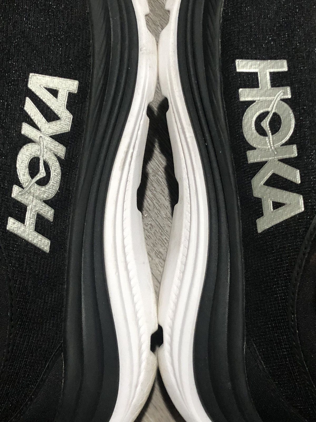 Hoka Hoka One One Gaviota Shoes Mens Size 10.5 Black White Run Size US 10.5 / EU 43-44 - 10 Thumbnail