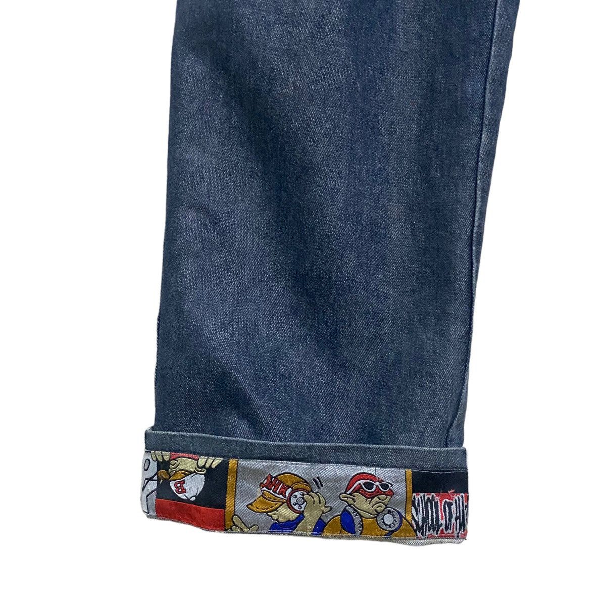 JNCO Vintage SOHK School Of Hard Knocks Denim Baggy Pants Size US 31 - 9 Thumbnail
