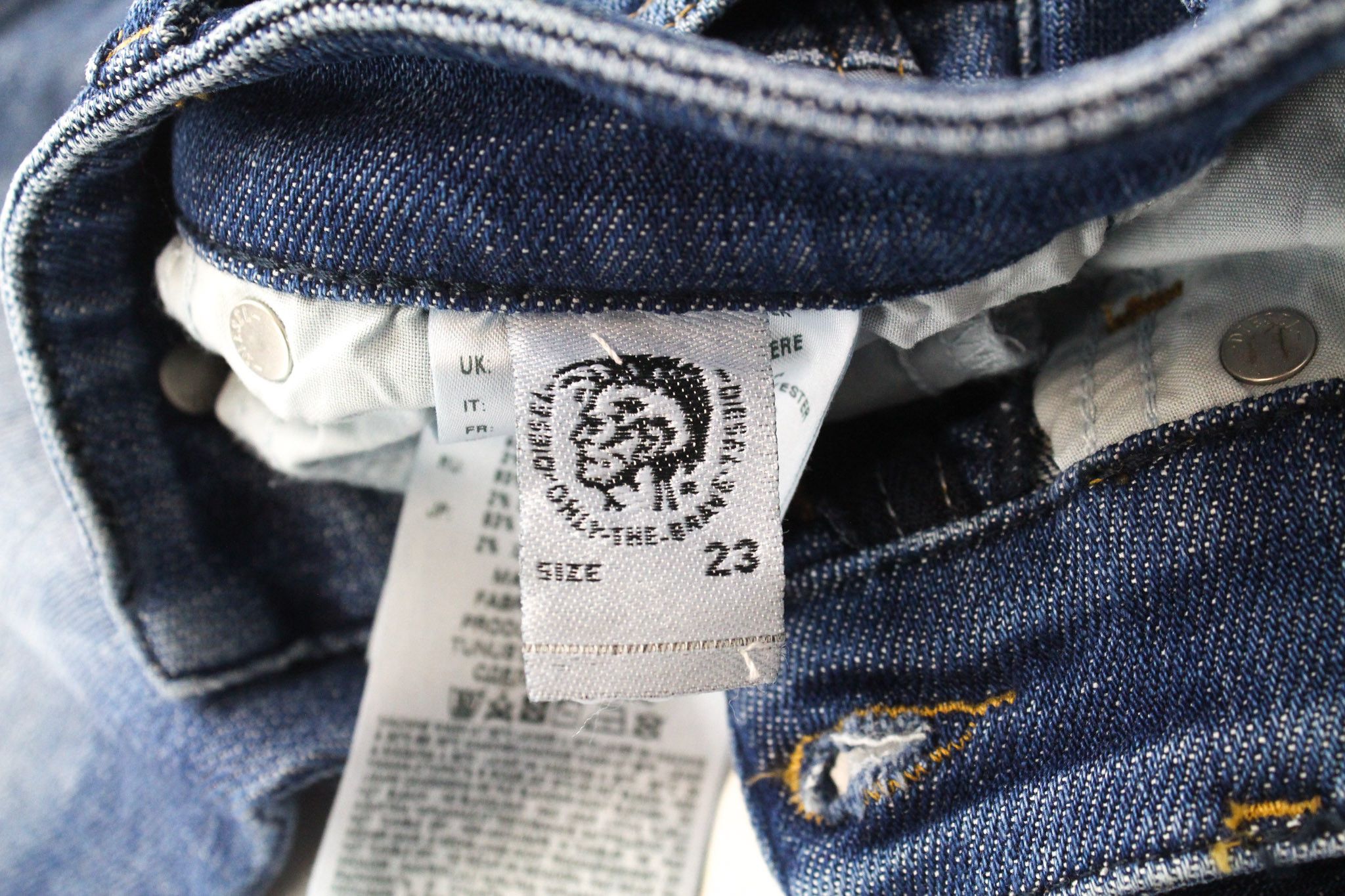 Diesel SLANDY 088AV W23/L30 Girls Blue Stretch Jeans 70391 Size 23" - 7 Thumbnail